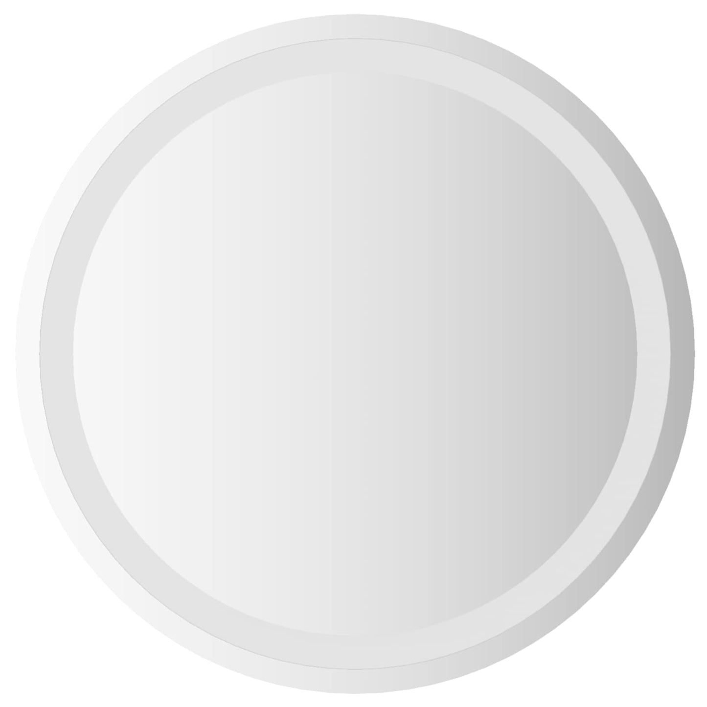 LED Fürdőszoba Tükör tükörrel Átlátszó Ø 50 cm edzett üveg