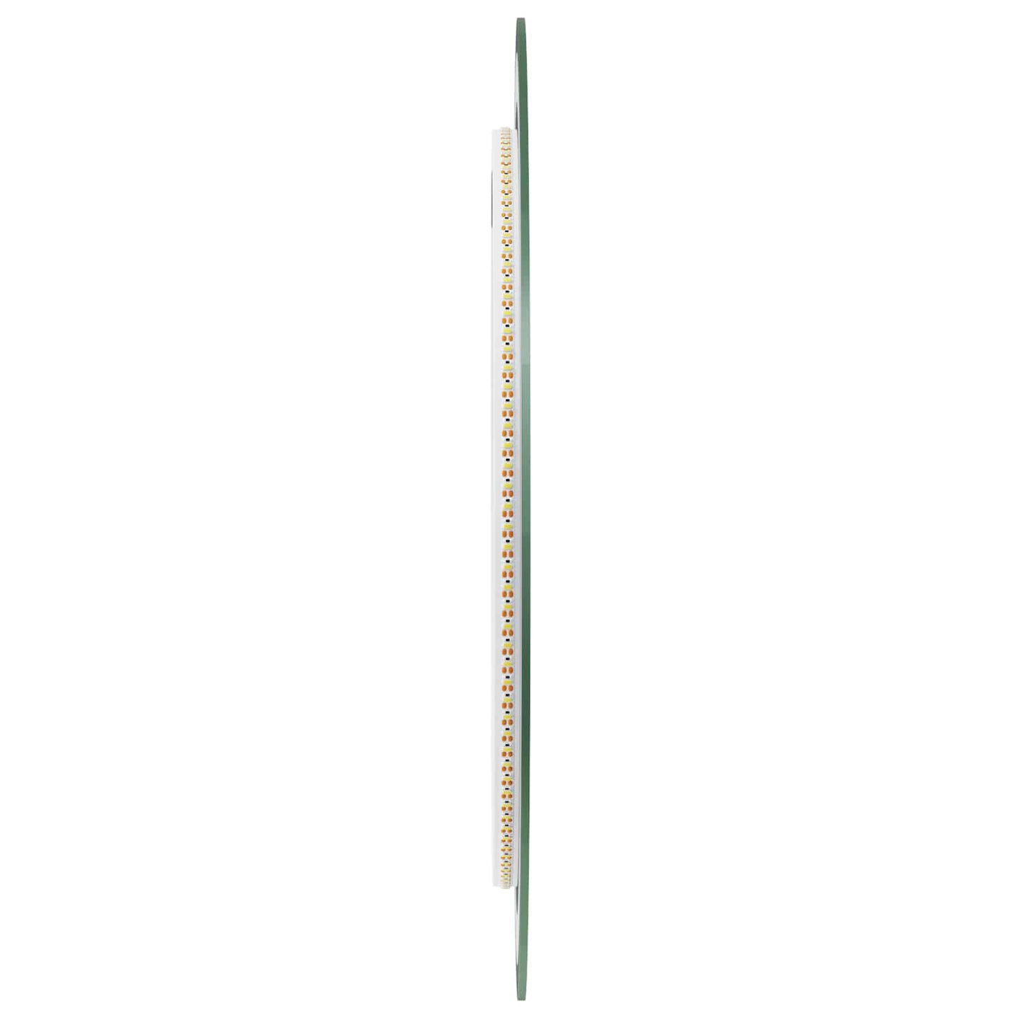 LED Fürdőszoba Tükör tükörrel Átlátszó Ø 50 cm edzett üveg