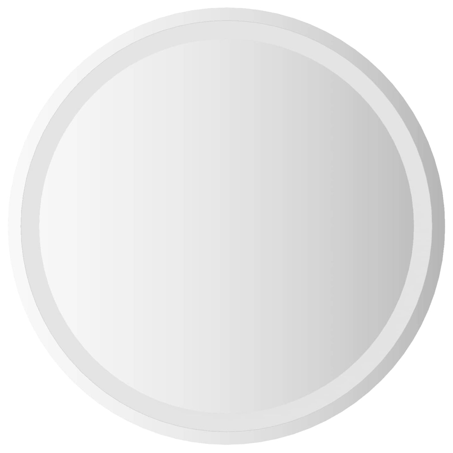 LED Fürdőszoba Tükör tükörrel Átlátszó Ø 60 cm edzett üveg