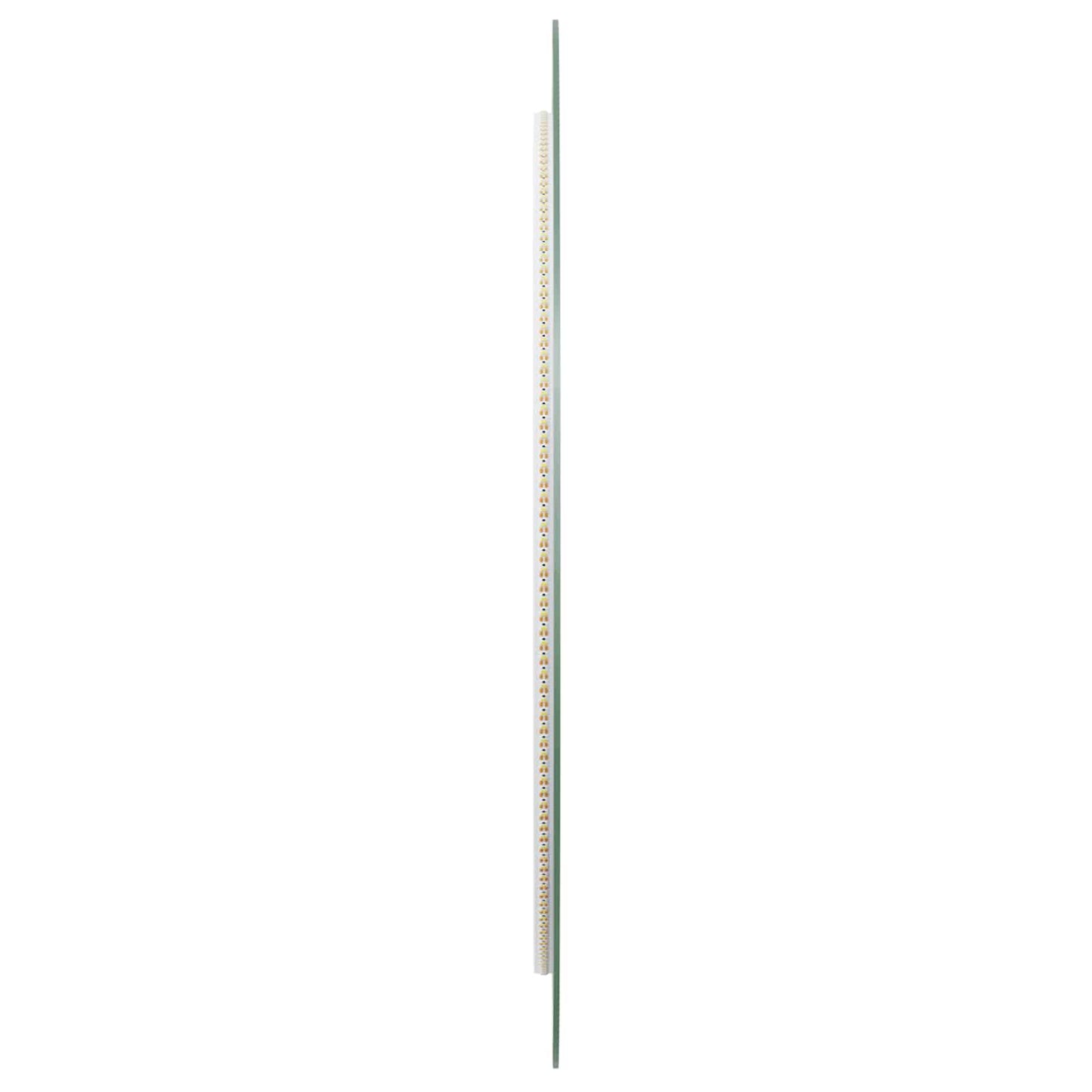 LED Fürdőszoba Tükör tükörrel Átlátszó Ø 70 cm edzett üveg
