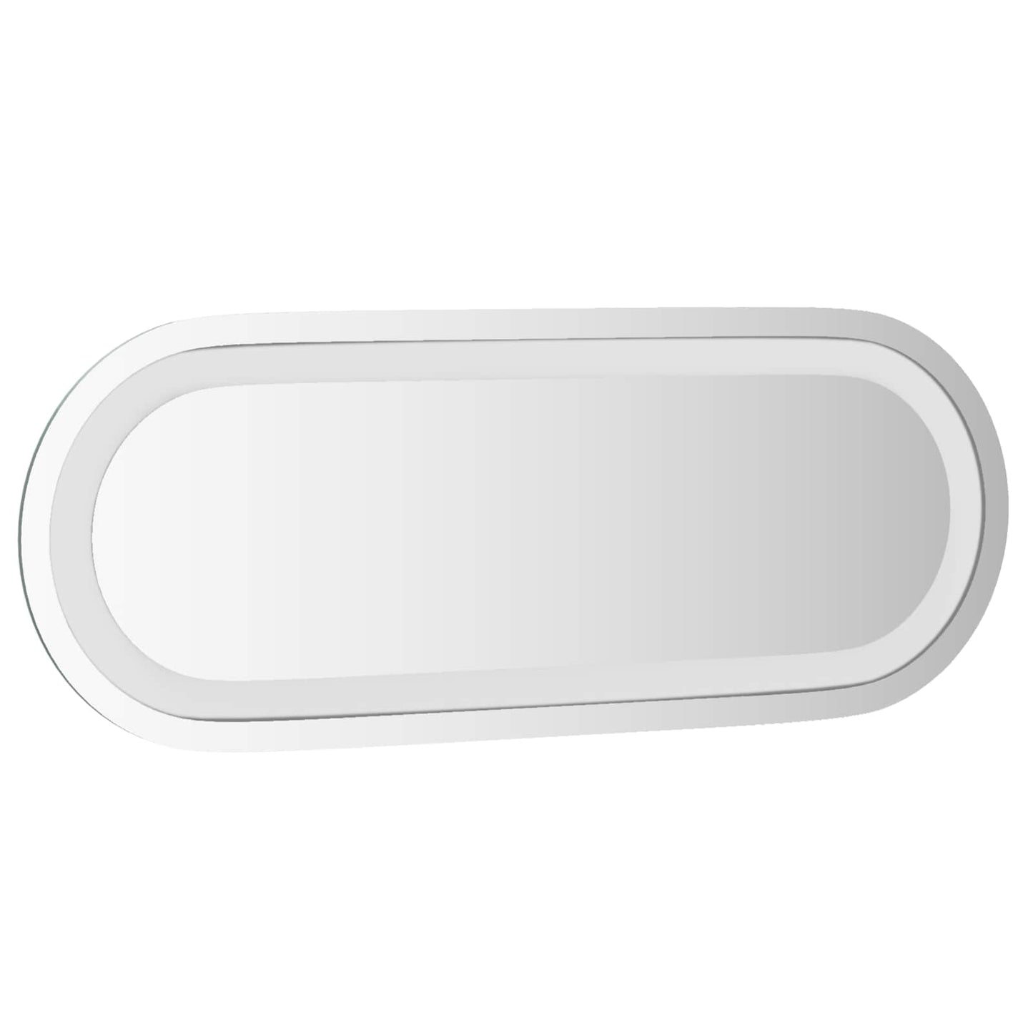 LED Fürdőszoba Tükör tükörrel Átlátszó 40 x 15 cm edzett üveg