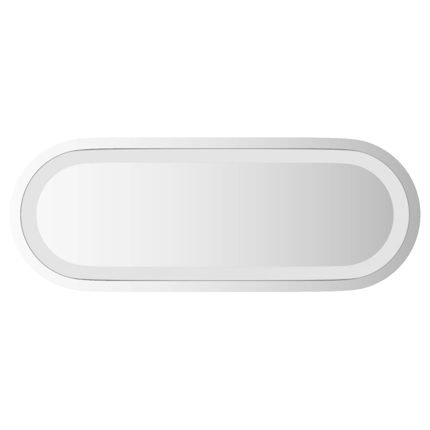 LED Fürdőszoba Tükör tükörrel Átlátszó 40 x 15 cm edzett üveg