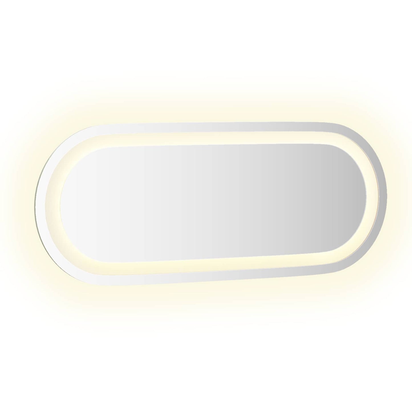 LED Fürdőszoba Tükör tükörrel Átlátszó 50 x 20 cm edzett üveg