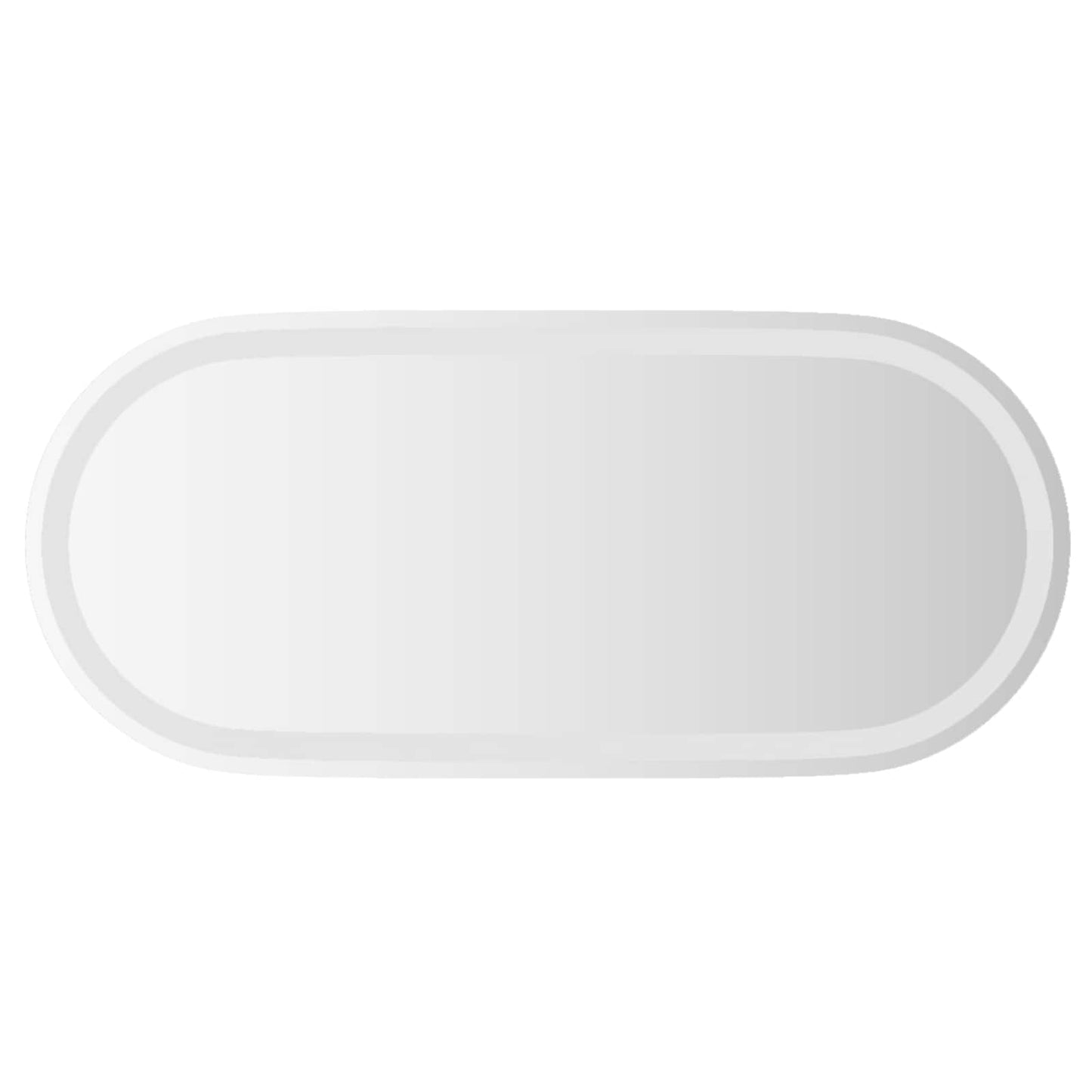LED Fürdőszoba Tükör tükörrel Átlátszó 80 x 35 cm edzett üveg