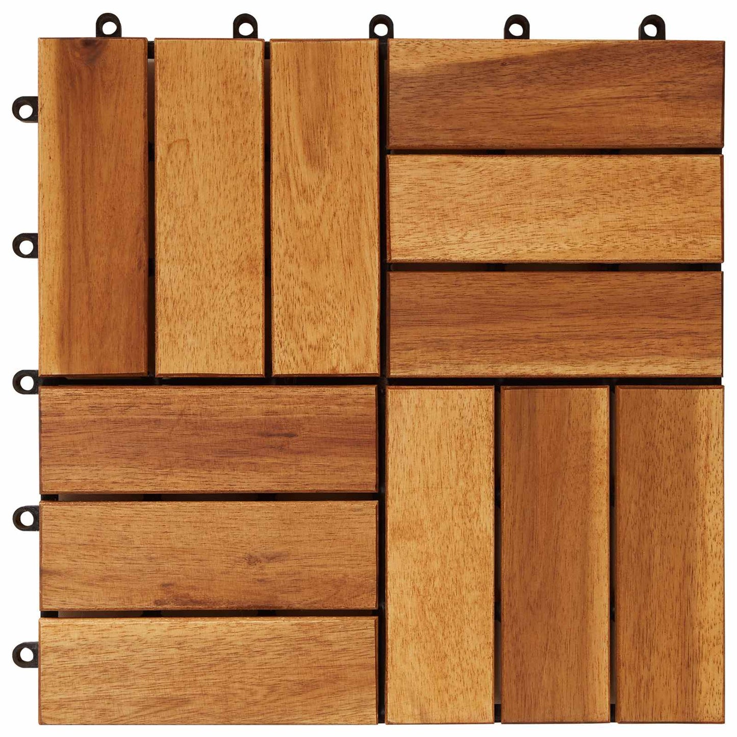 Faszegély járólap 20 pcs Barna 30 x 30 cm Akácfa