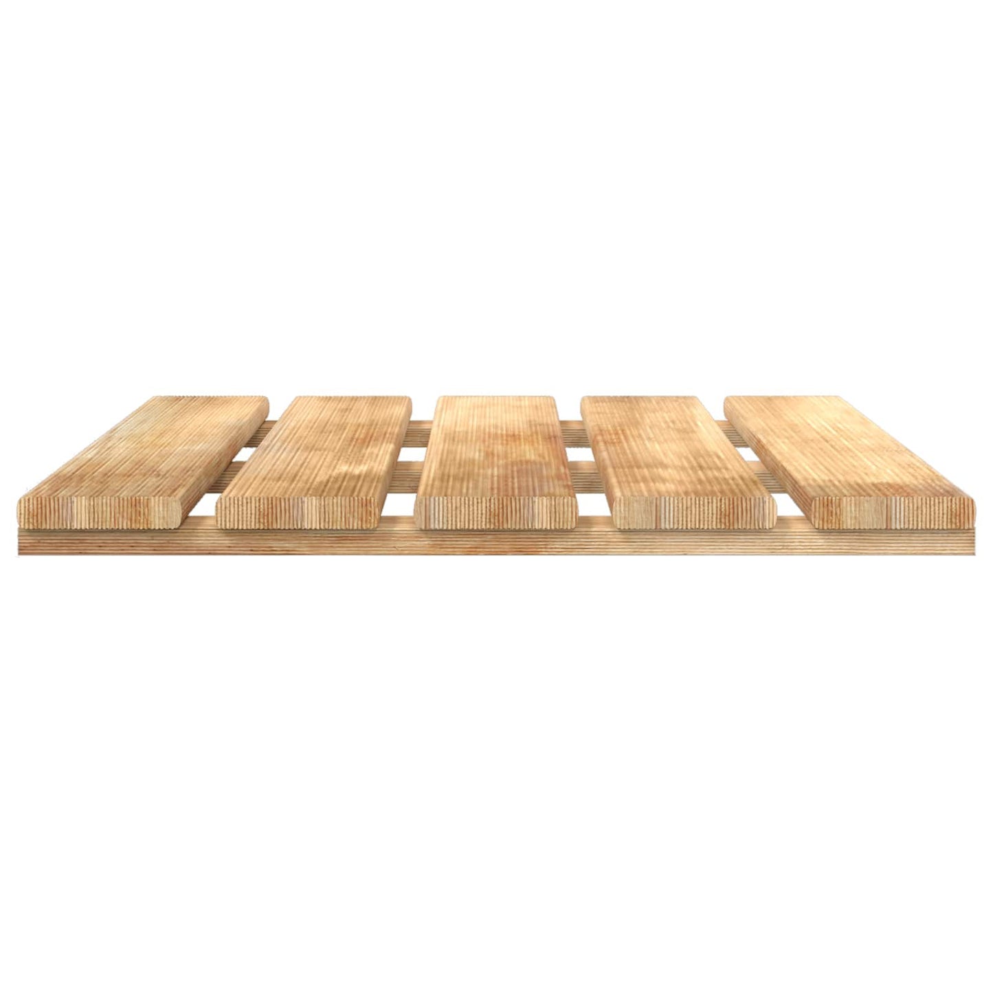 Faszegély járólap 12 db Barna 50 x 50 cm Zöld Impregnált Fenyő