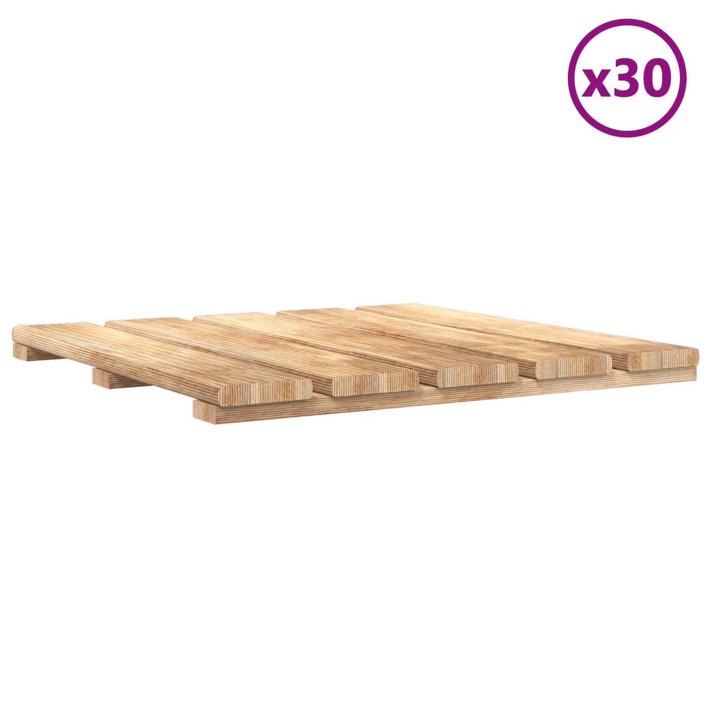 Faszegély járólap 30 db Barna 50 x 50 cm Zöld Impregnált Fenyő