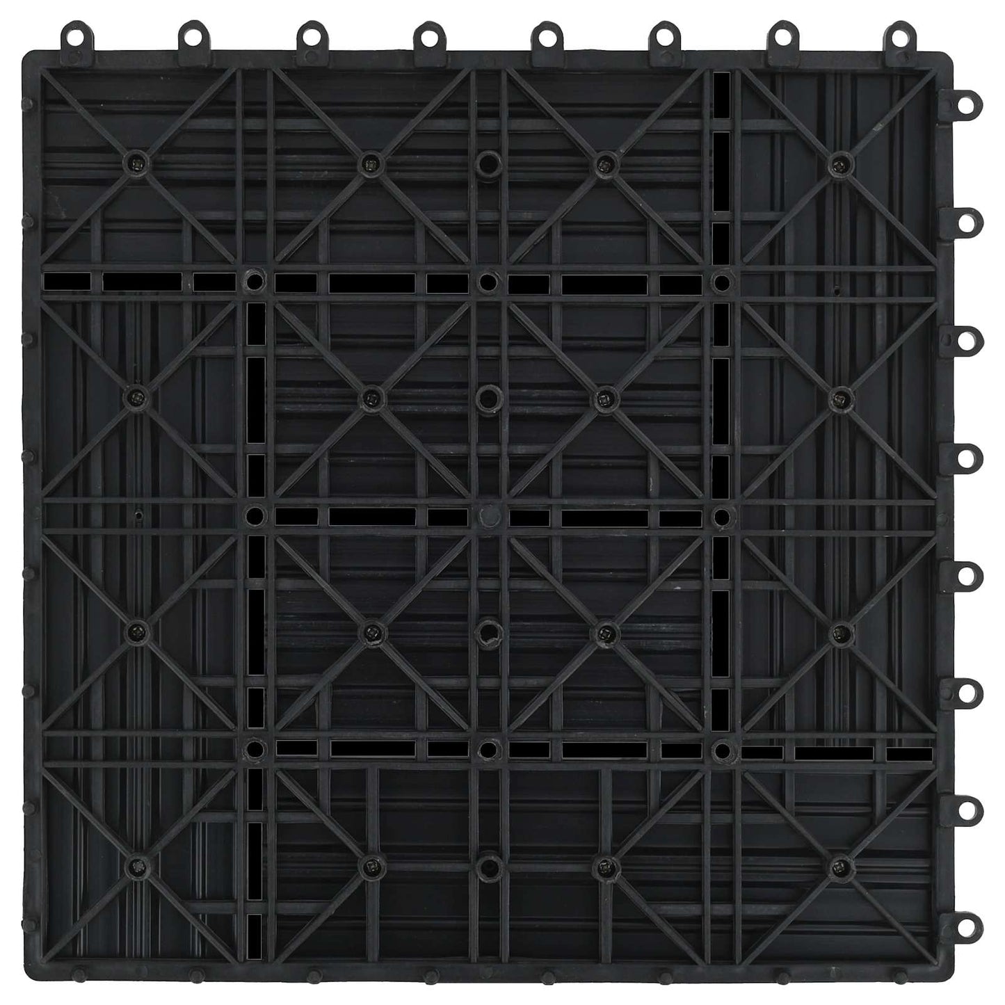 Faszegély járólap 22 db Fekete 30 x 30 cm WPC