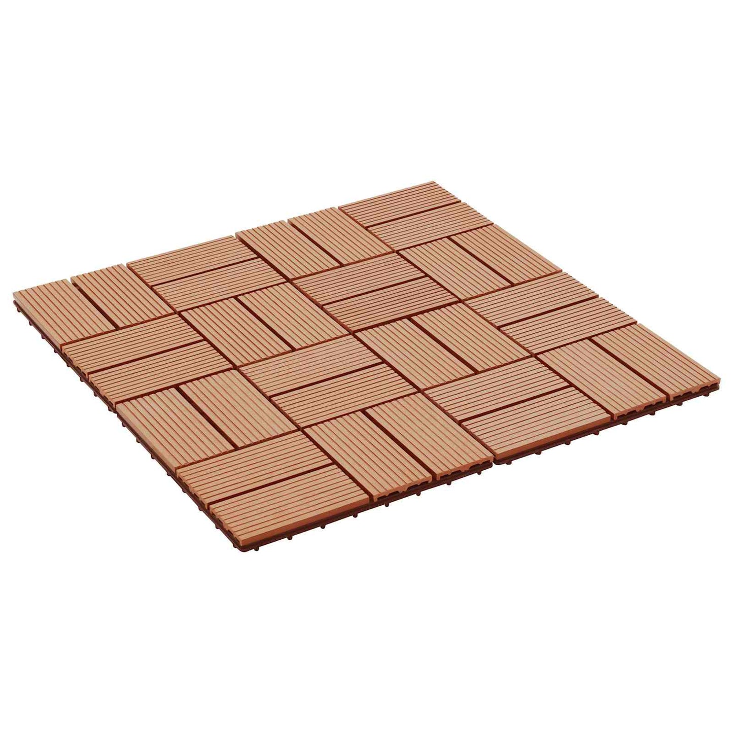 Faszegély járólap 22 pcs Tíkfa 30 x 30 cm WPC