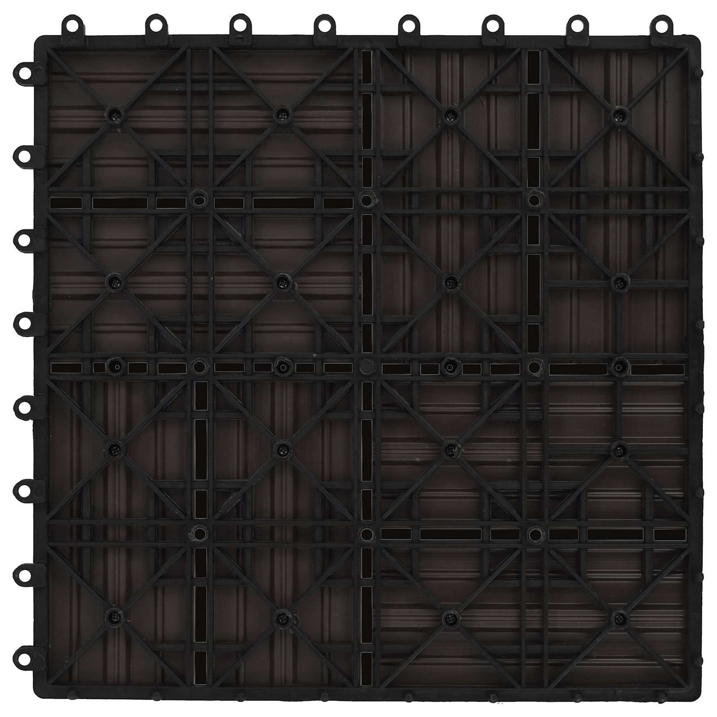Faszegély járólap 22 db Sötét Barna 30 x 30 cm WPC