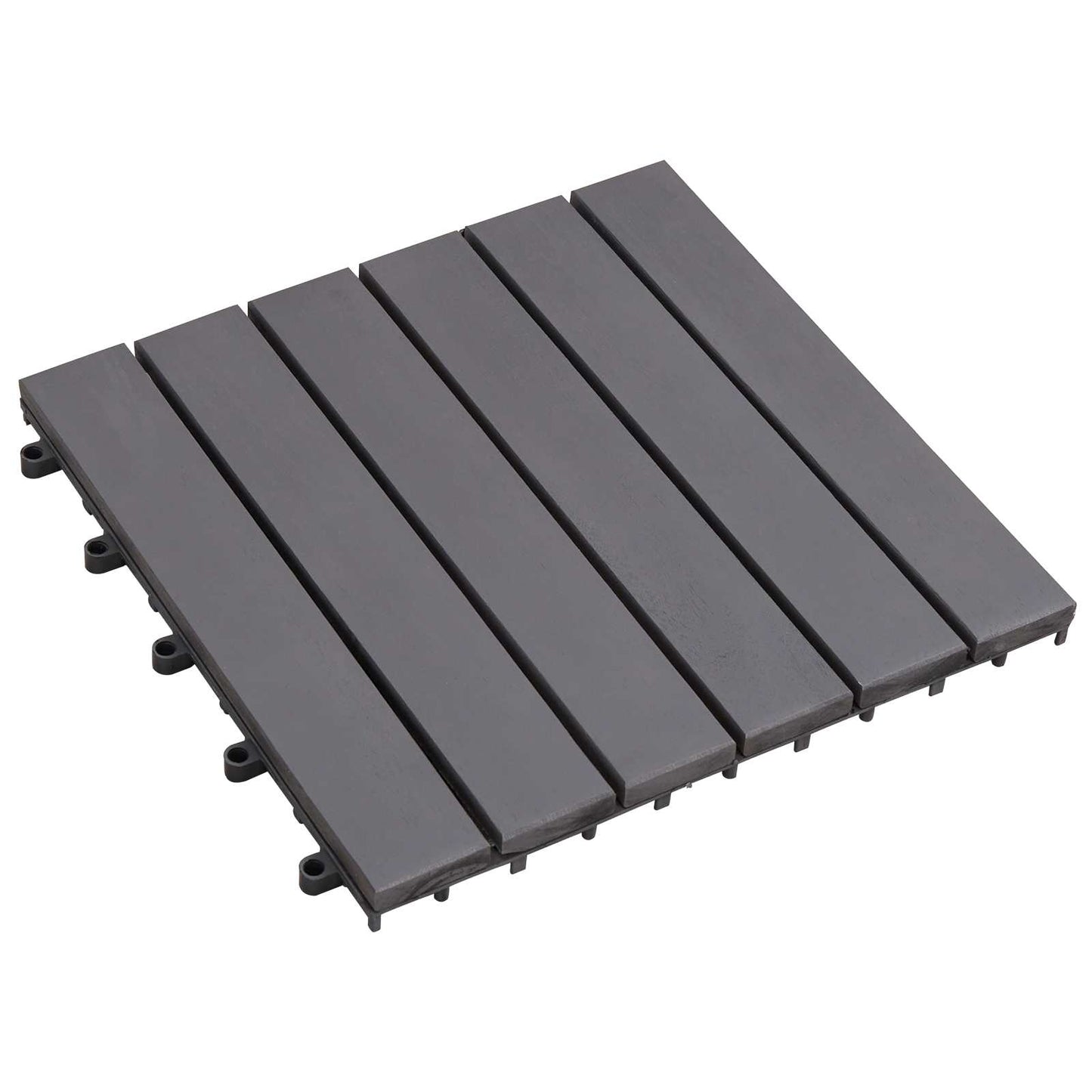 Faszegély járólap 20 pcs Szürke 30 x 30 cm Akácfa