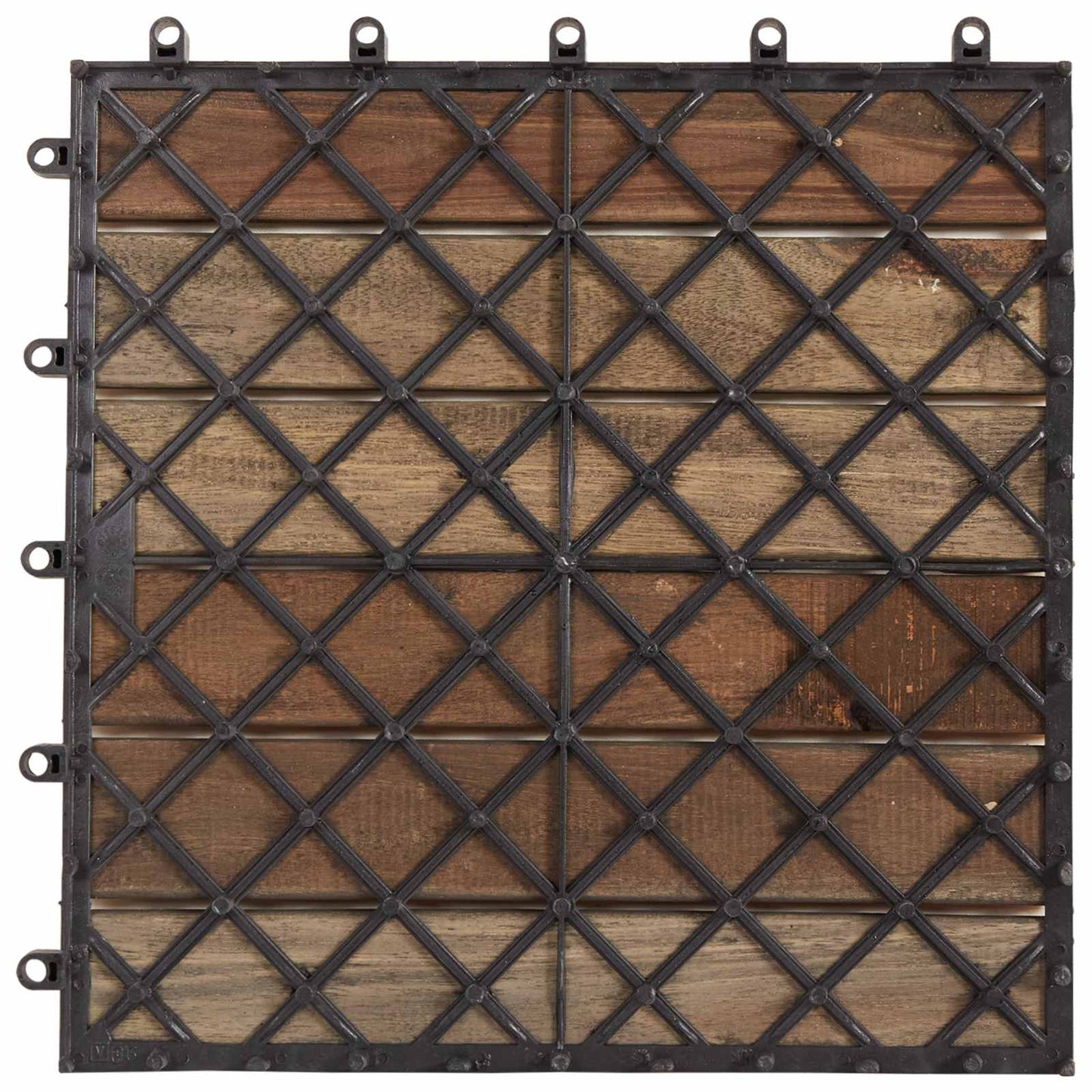 Faszegély járólap 20 pcs Szürke 30 x 30 cm Akácfa