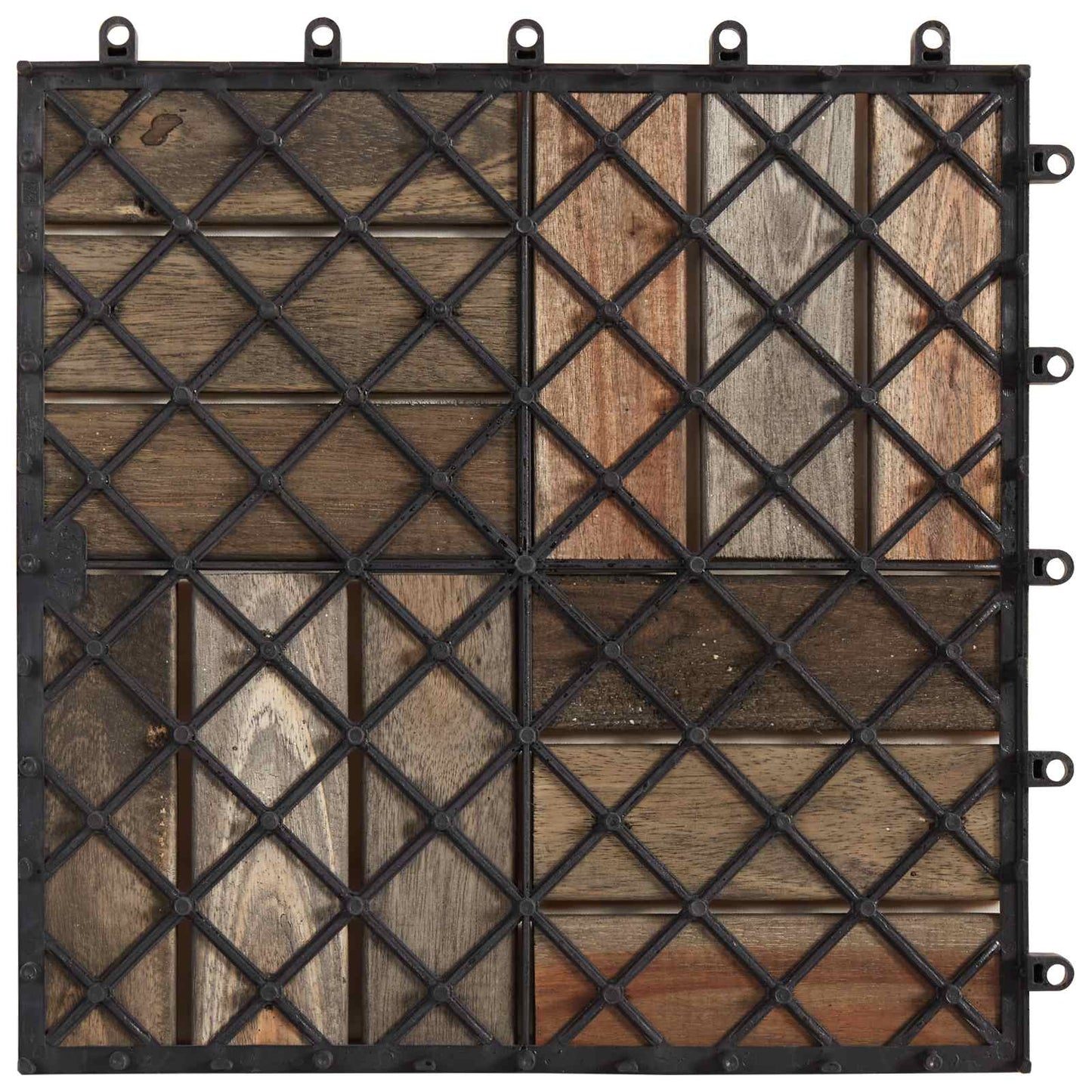 Faszegély járólap 30 pcs Szürke 30 x 30 cm Akácfa
