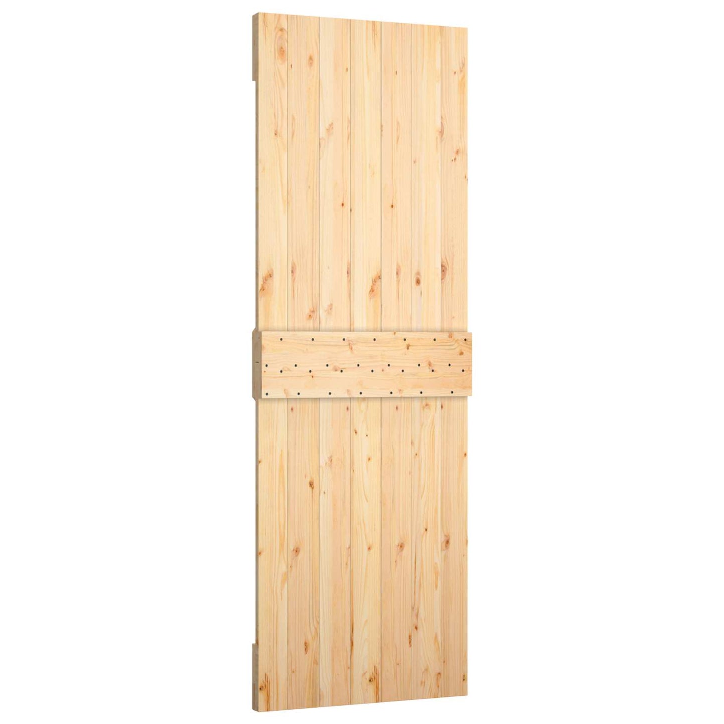 Csúszó ajtó Természetes és Fehér 70 x 210 cm Szilárd Fenyőfa