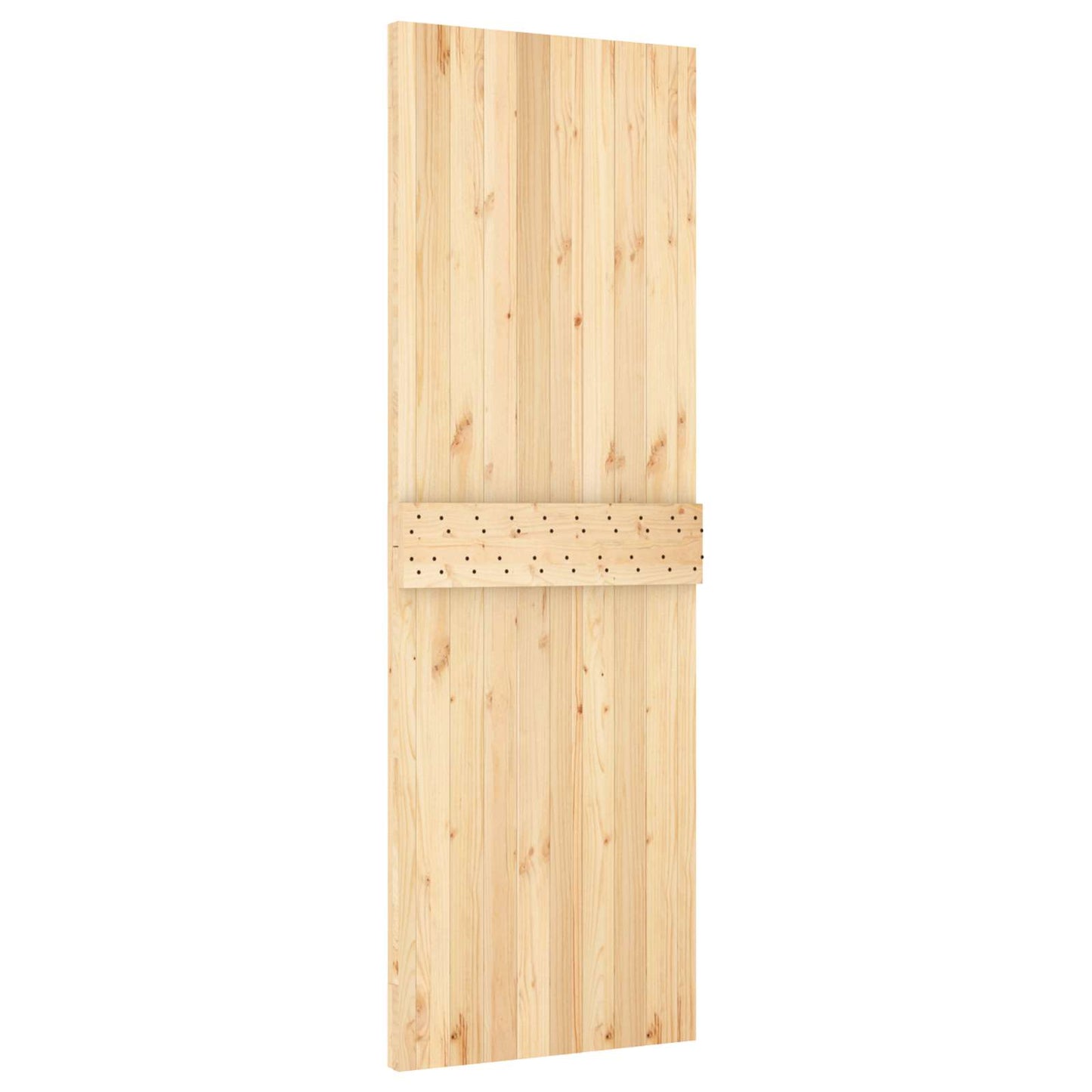 Csúszó ajtó Természetes és Fehér 70 x 210 cm Szilárd Fenyőfa