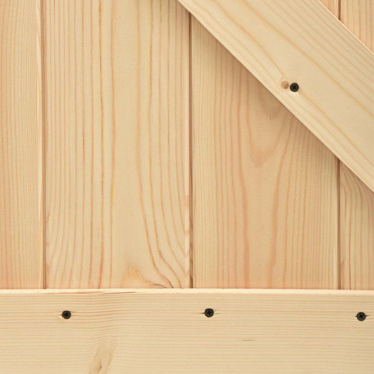 Csúszó ajtó Természetes és Fekete 85 x 210 cm Szilárd Fenyőfa