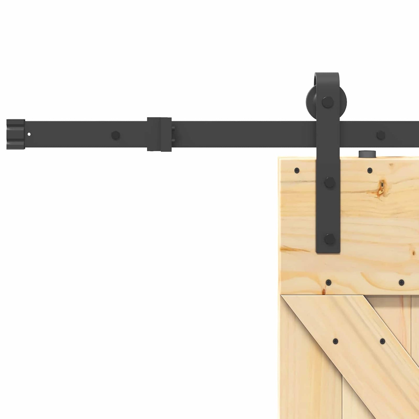 Csúszó ajtó NARVIK Természetes és Fekete 70 x 210 cm (213,5 cm)