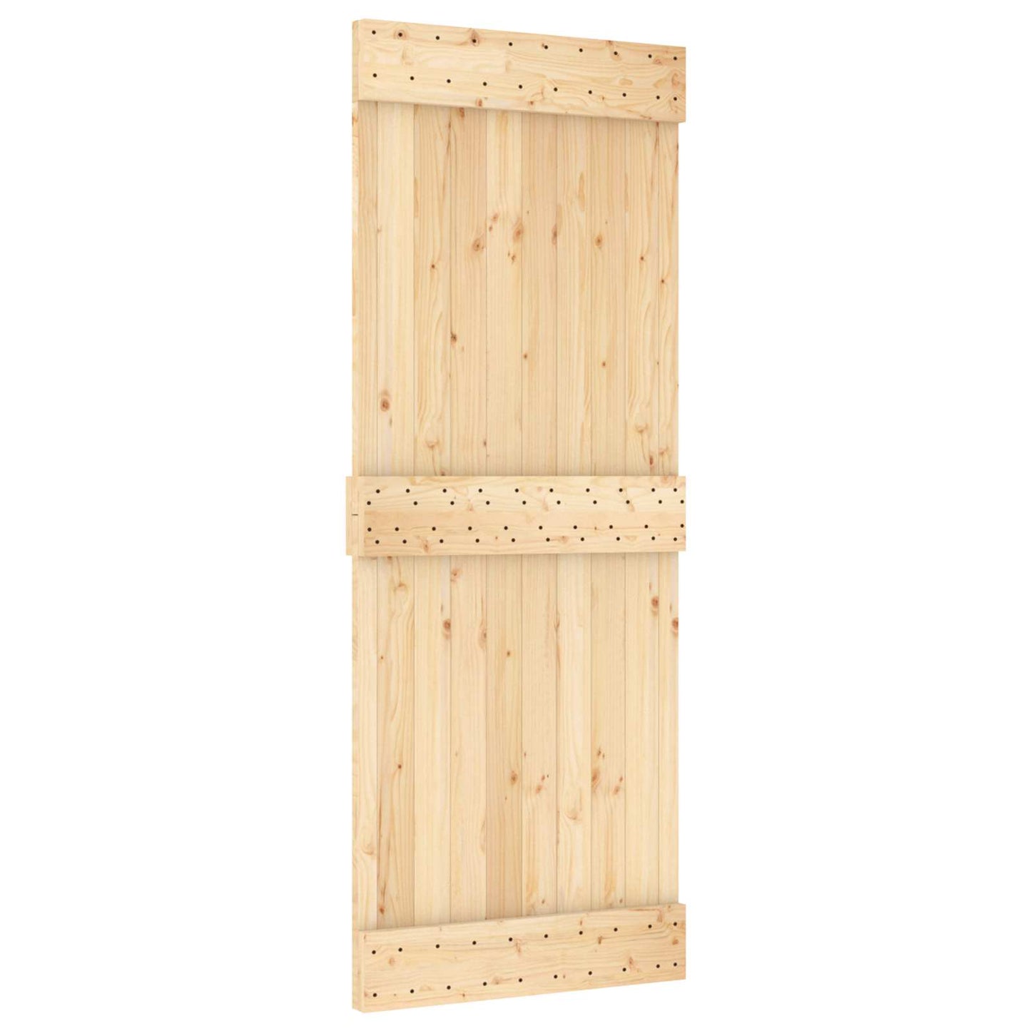 Csúszó ajtó NARVIK Természetes és Fekete 80 x 210 cm (152,5 cm)