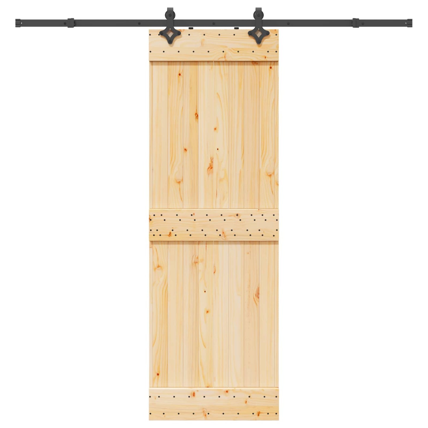 Csúszó ajtó NARVIK Természetes és Fekete 70 x 210 cm (213,5 cm)
