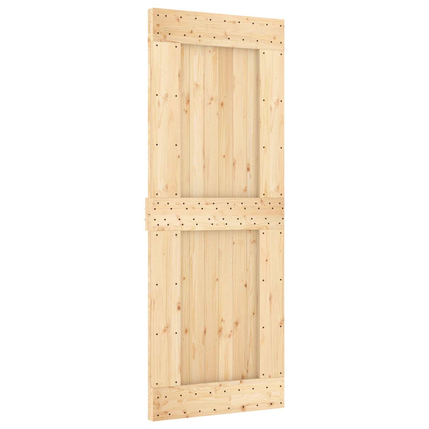 Csúszó ajtó NARVIK Természetes és Fekete 80 x 210 cm (152,5 cm)