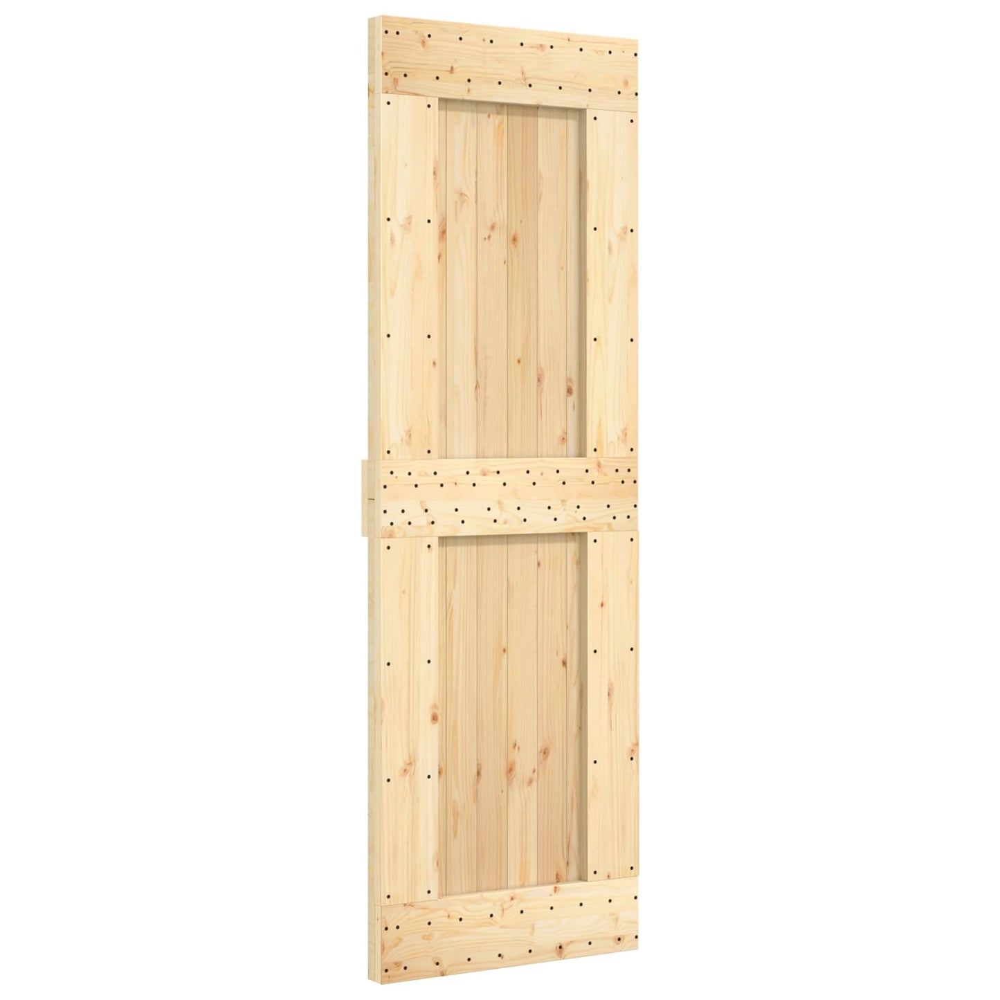 Csúszó ajtó NARVIK Természetes és Fekete 70 x 210 cm (152,5 cm)