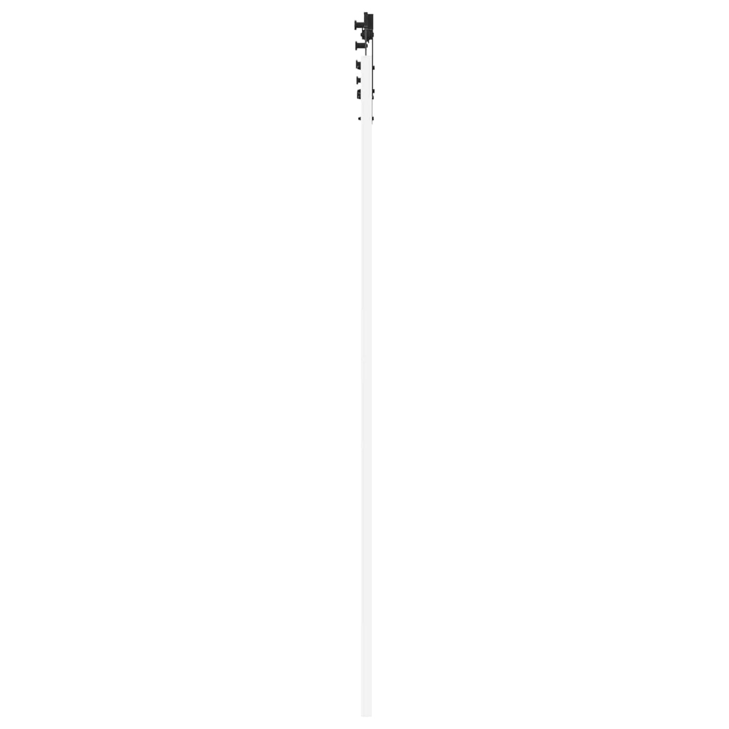 Csúszó ajtó Fehér és Fekete 83 x 232 cm Tömör Fenyőfa