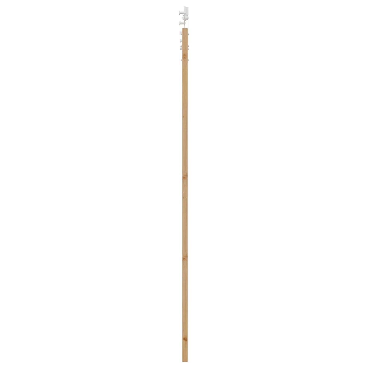 Csúszó ajtó Természetes és Fehér 83 x 232 cm Tömör Fenyőfa