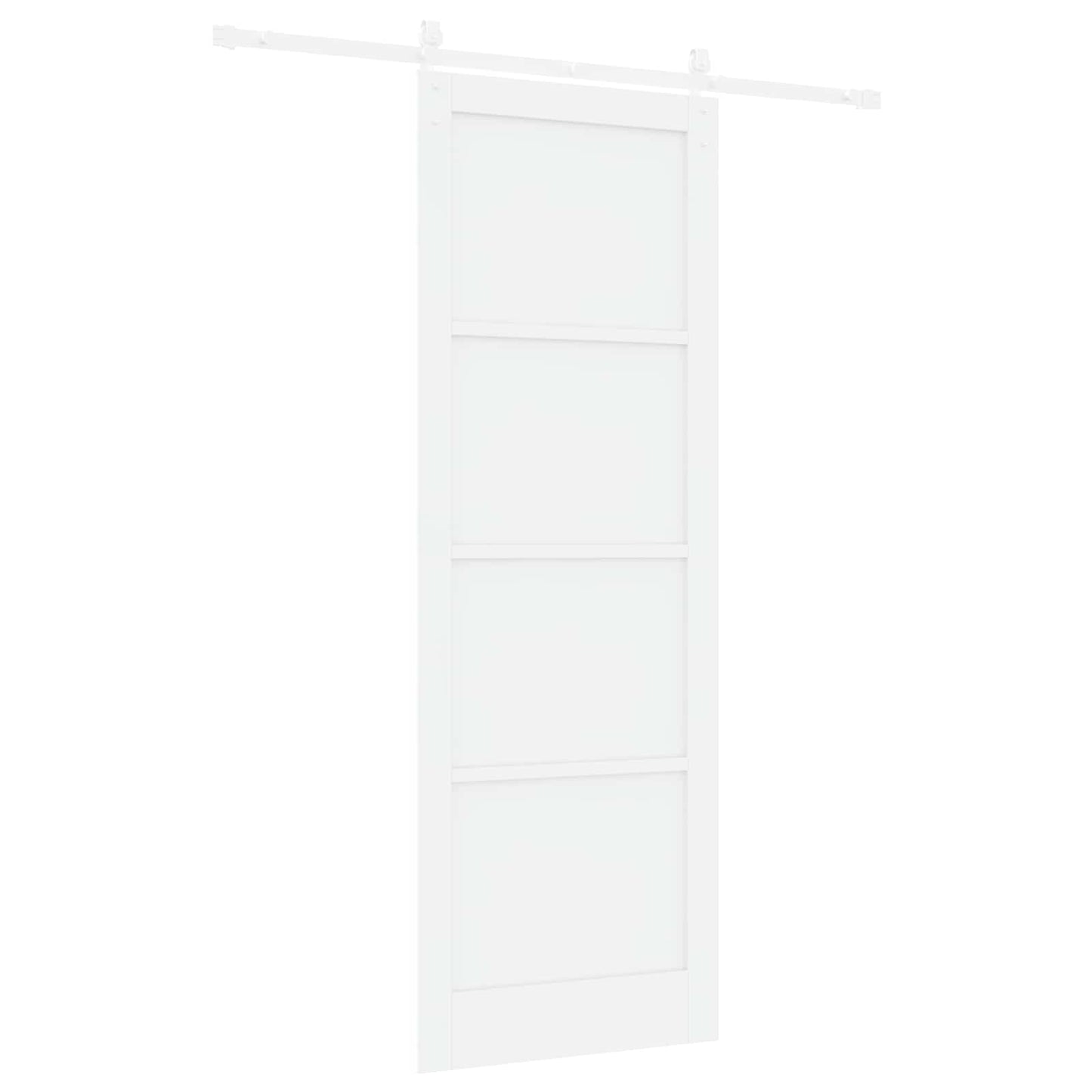 Csúszó ajtó Fehér 83 x 232 cm Tömör Fenyőfa