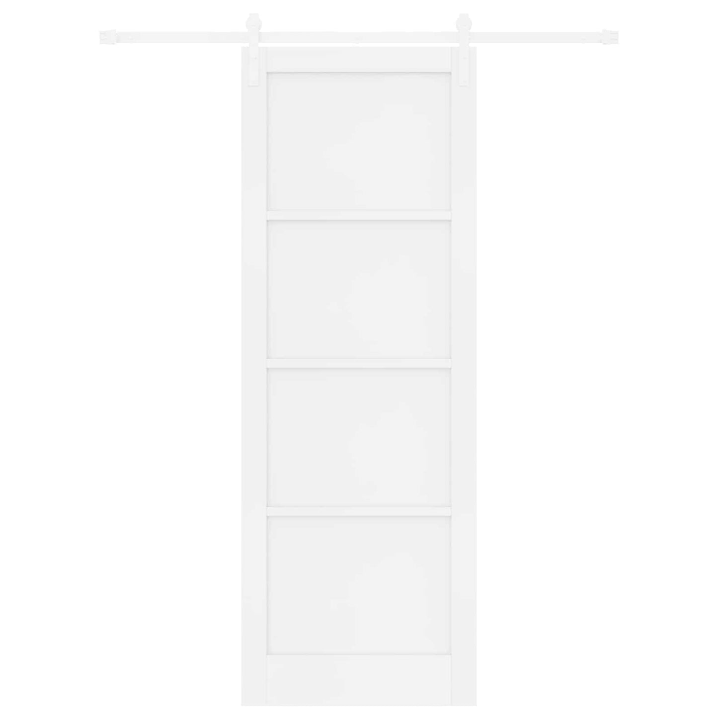 Csúszó ajtó Fehér 83 x 232 cm Tömör Fenyőfa