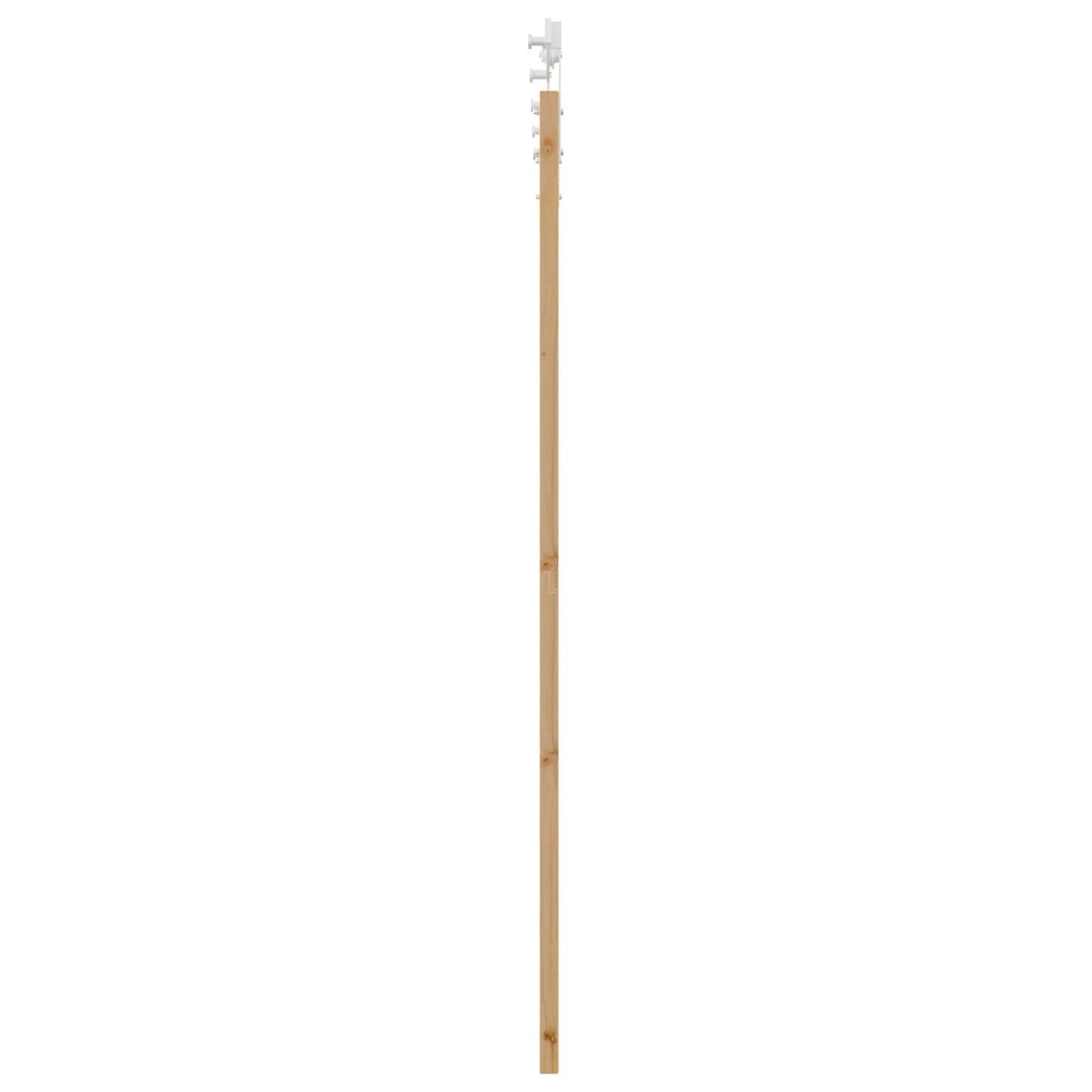 Csúszó ajtó Természetes és Fehér 86 x 198,5 cm Tömör Fenyőfa