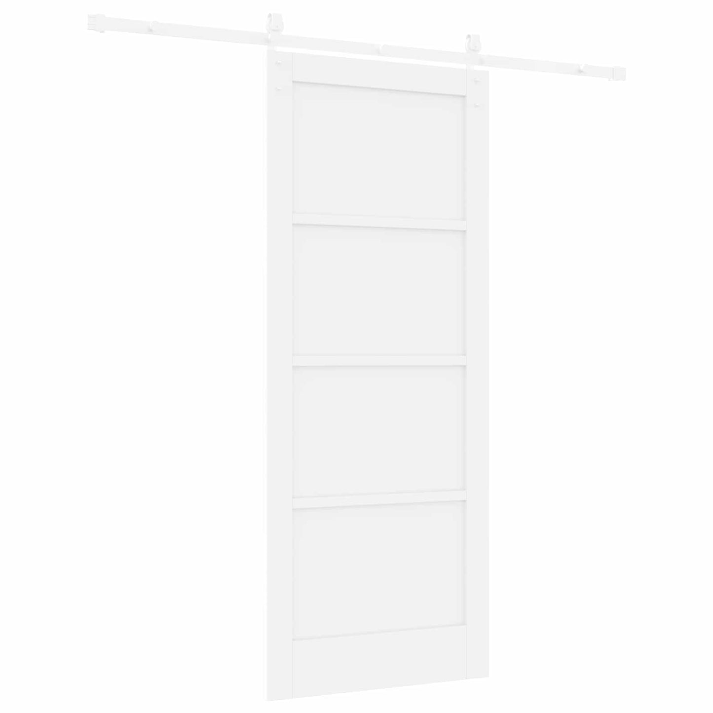 Csúszó ajtó Fehér 83 x 202 cm Tömör Fenyőfa