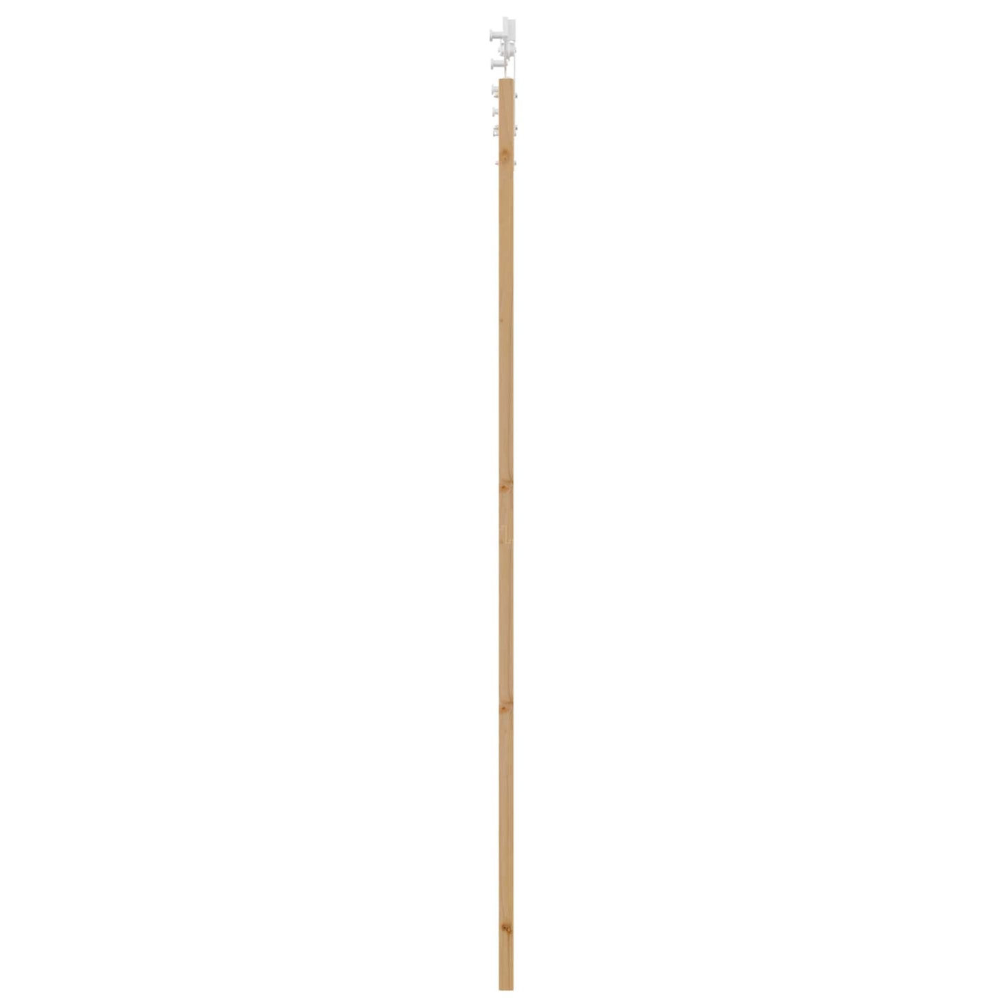 Csúszó ajtó Természetes és Fehér 83 x 232 cm Tömör Fenyőfa