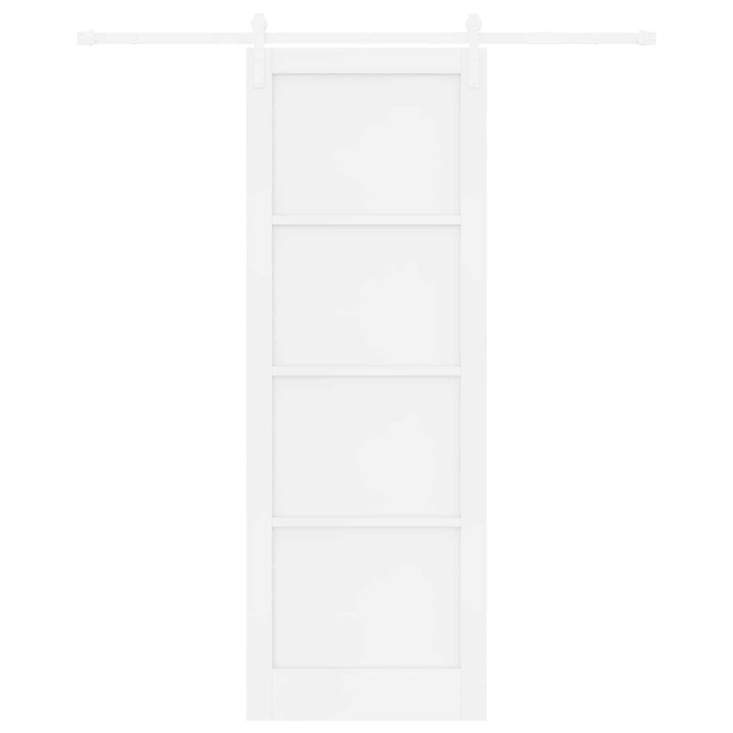 Csúszó ajtó Fehér 83 x 232 cm Tömör Fenyőfa