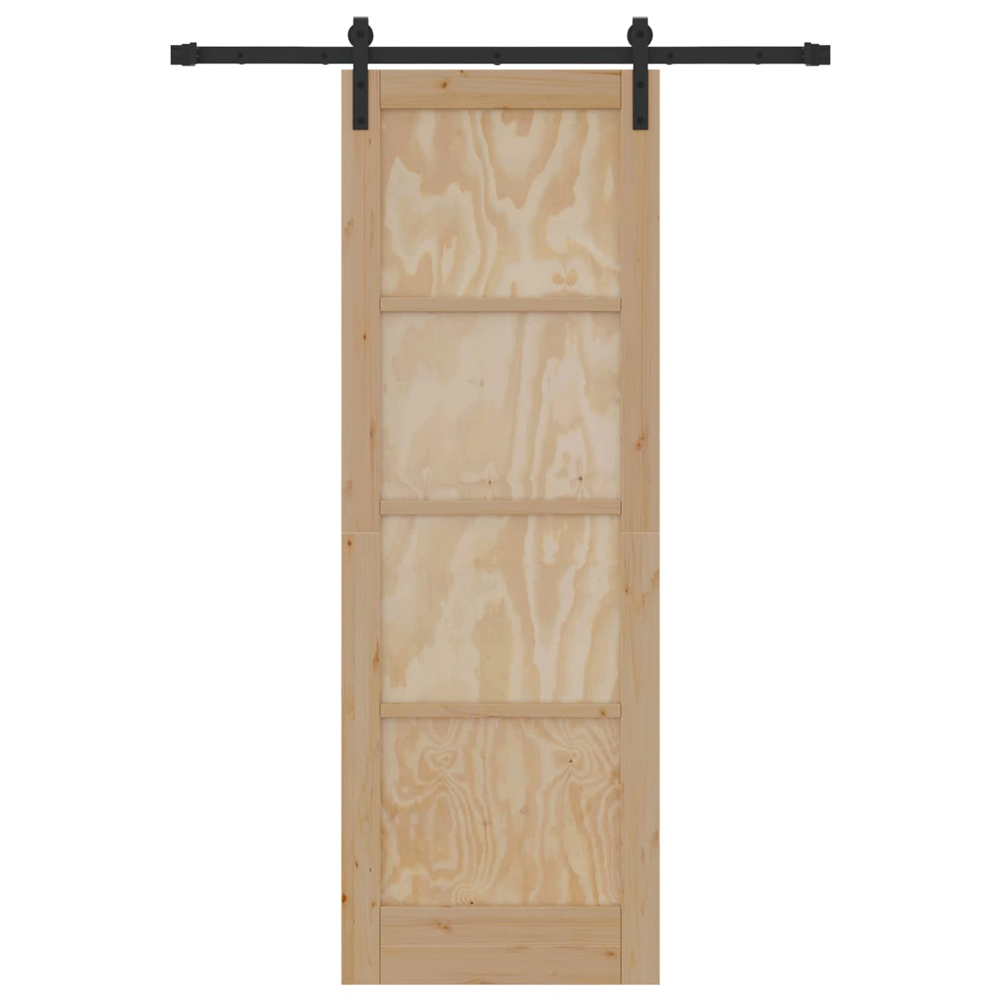 Csúszó ajtó Természetes 73,5 x 211 cm Tömör Fenyőfa