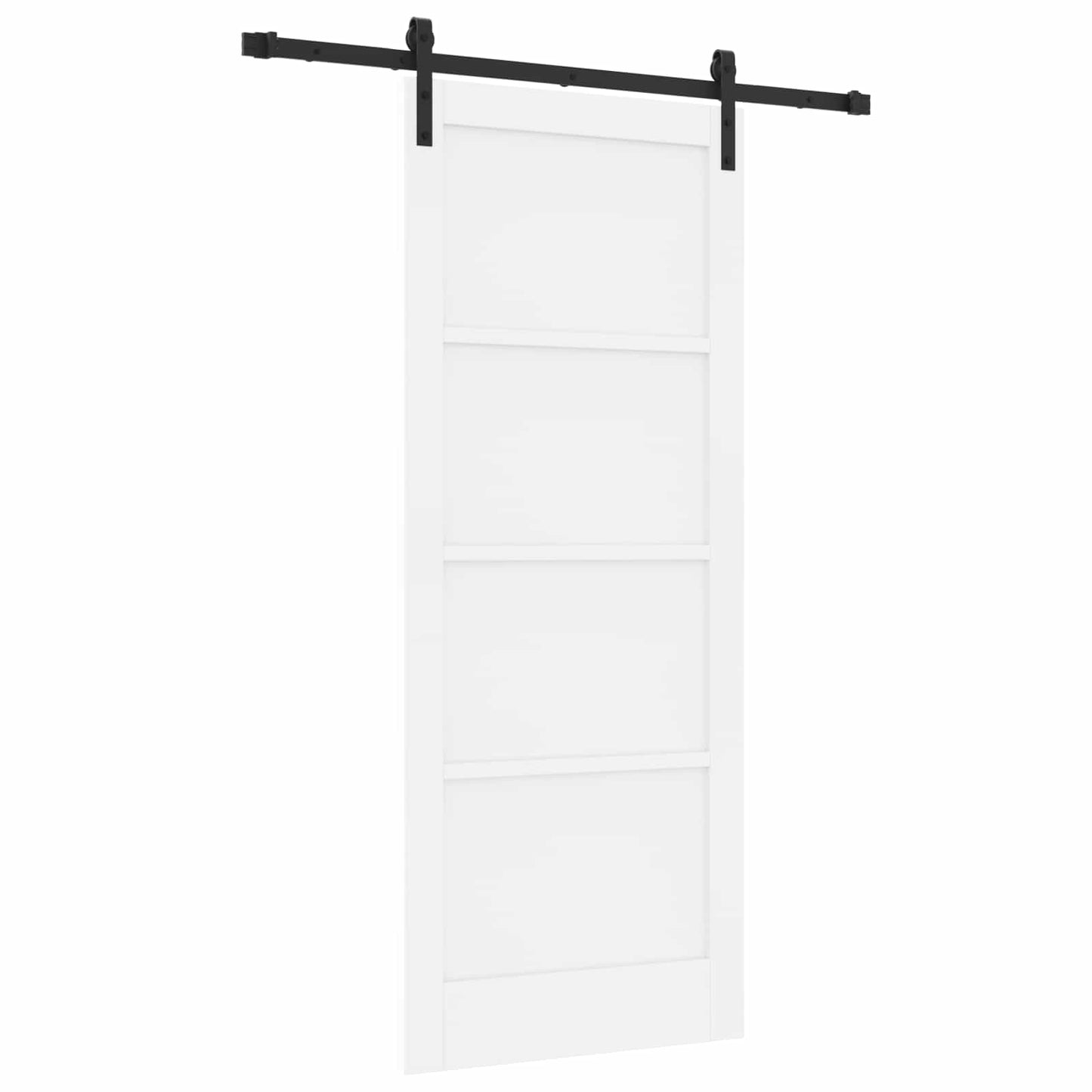 Csúszó ajtó Fehér 83 x 202 cm Tömör Fenyőfa