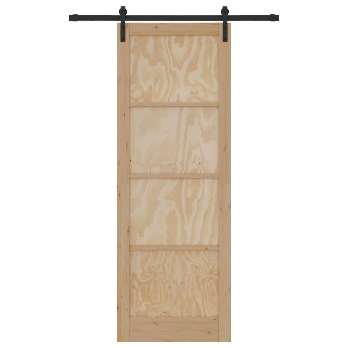 Csúszó ajtó Természetes 83 x 232 cm Tömör Fenyőfa