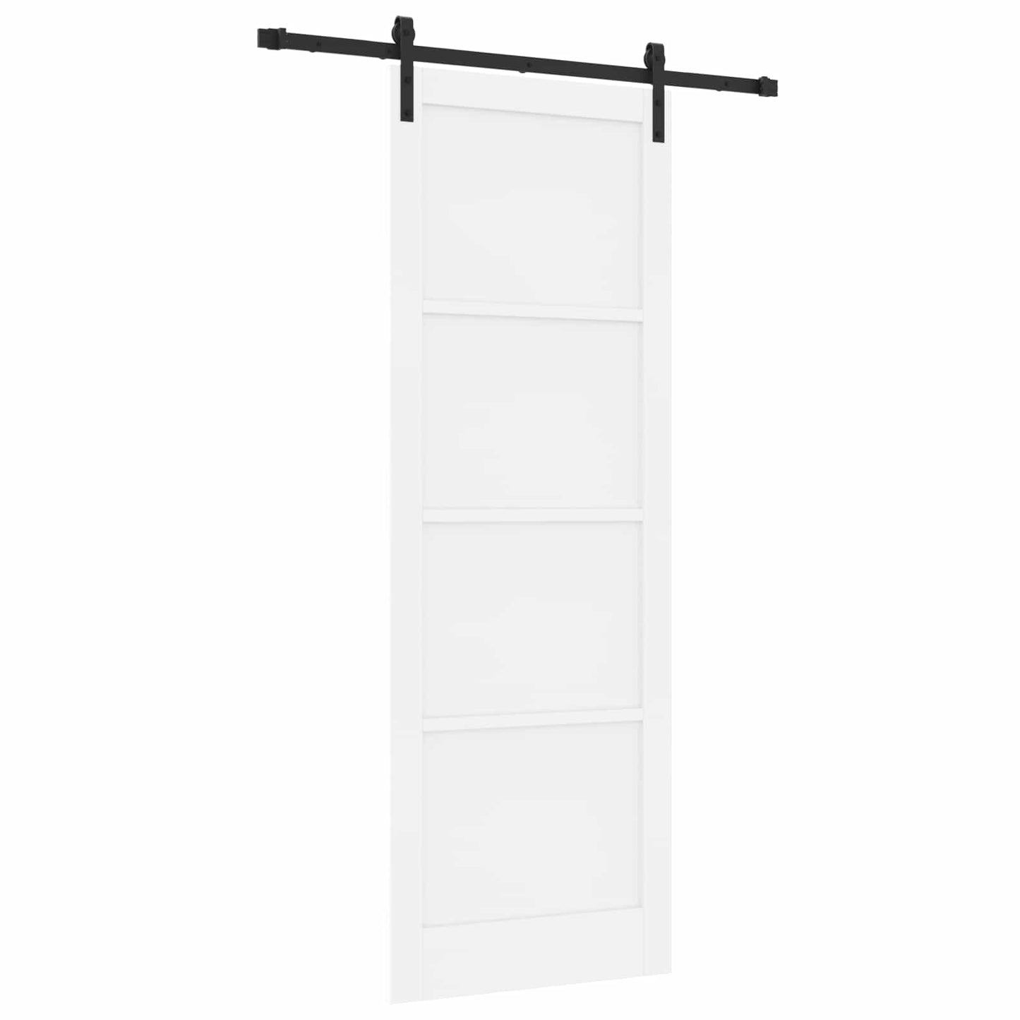 Csúszó ajtó Fehér 83 x 232 cm Tömör Fenyőfa