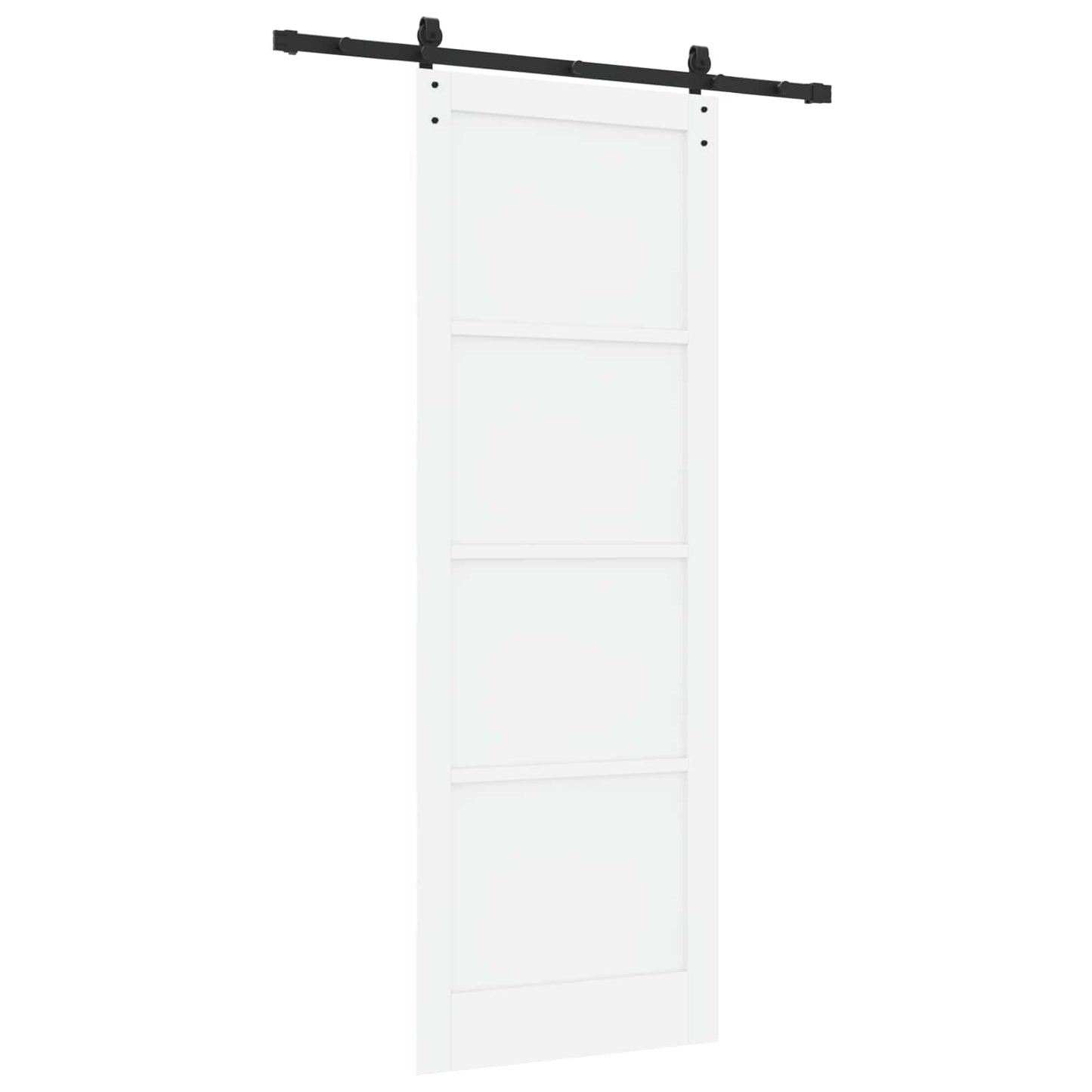 Csúszó ajtó Fehér 83 x 232 cm Tömör Fenyőfa