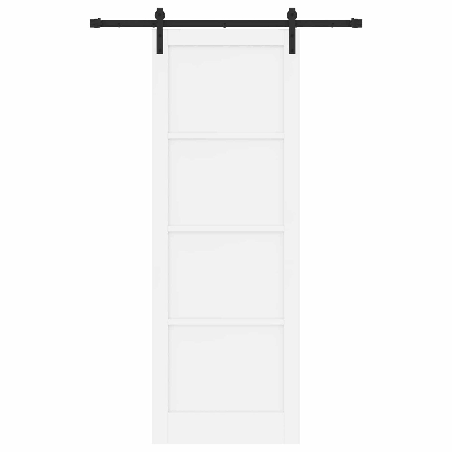 Csúszó ajtó Fehér 83 x 232 cm Tömör Fenyőfa