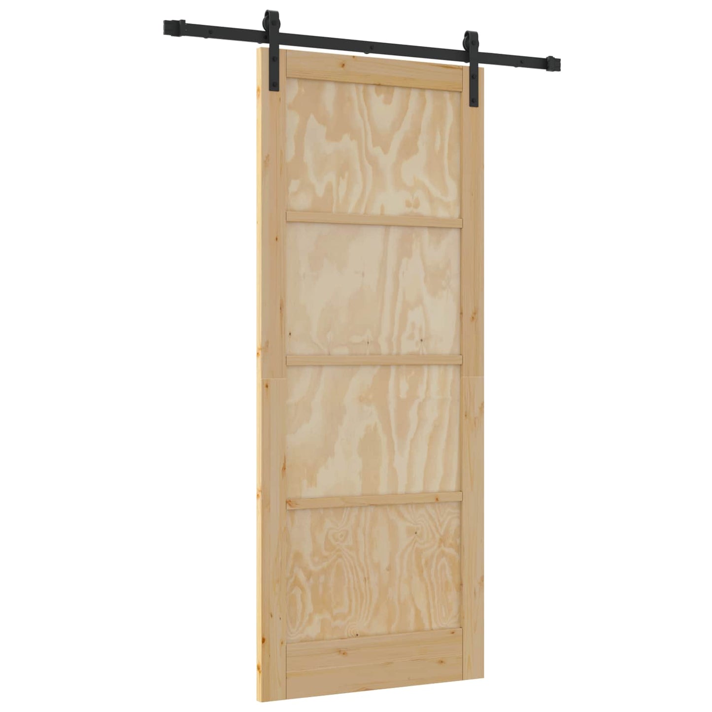 Csúszó ajtó Természetes 86 x 211 cm Tömör Fenyőfa