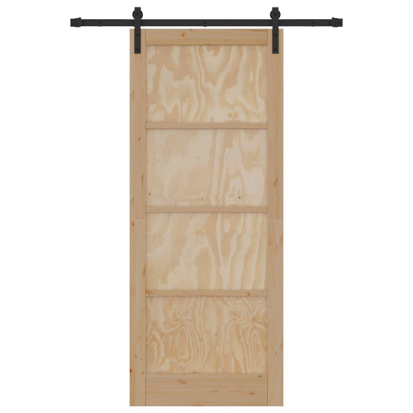 Csúszó ajtó Természetes 86 x 211 cm Tömör Fenyőfa