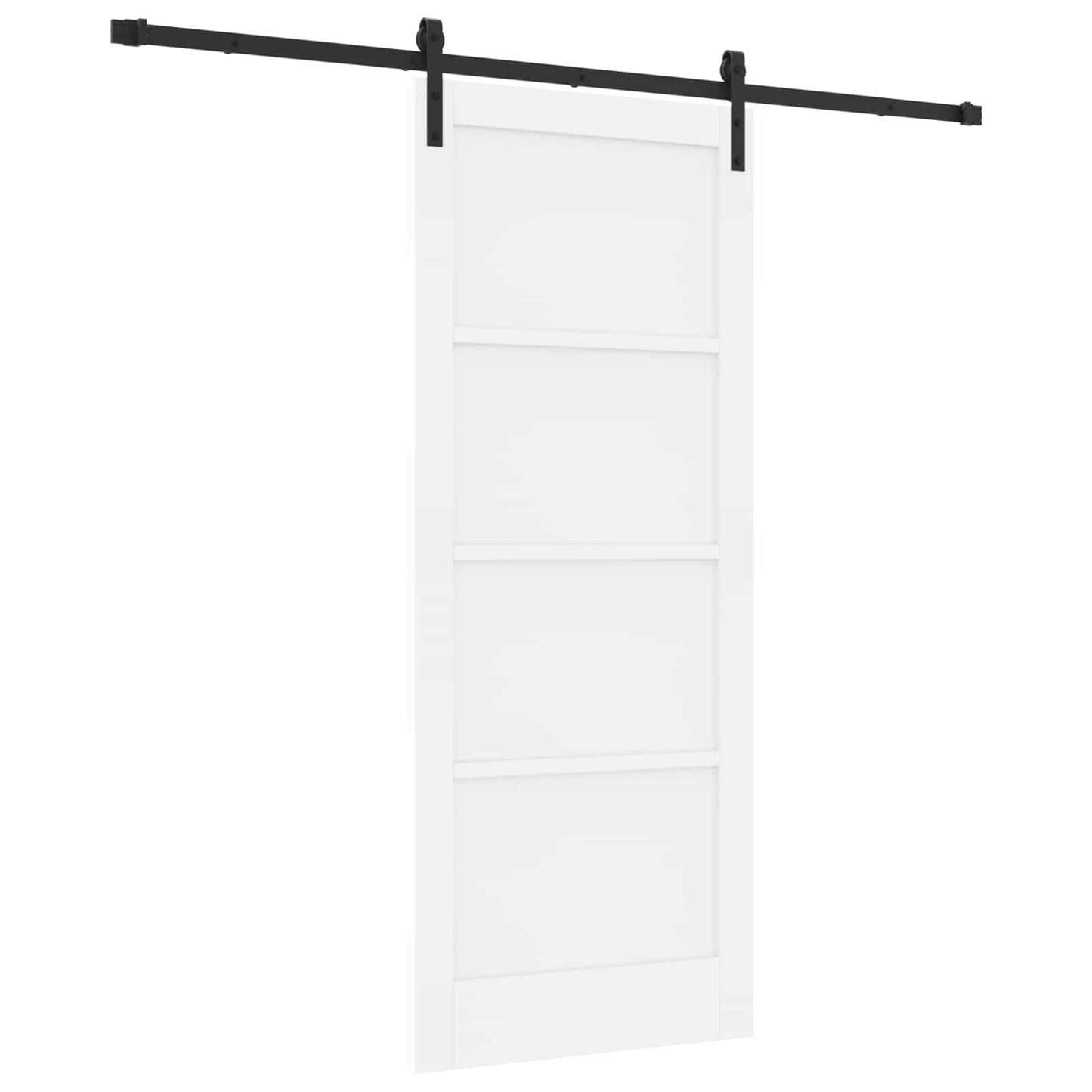 Csúszó ajtó Fehér 83 x 202 cm Tömör Fenyőfa