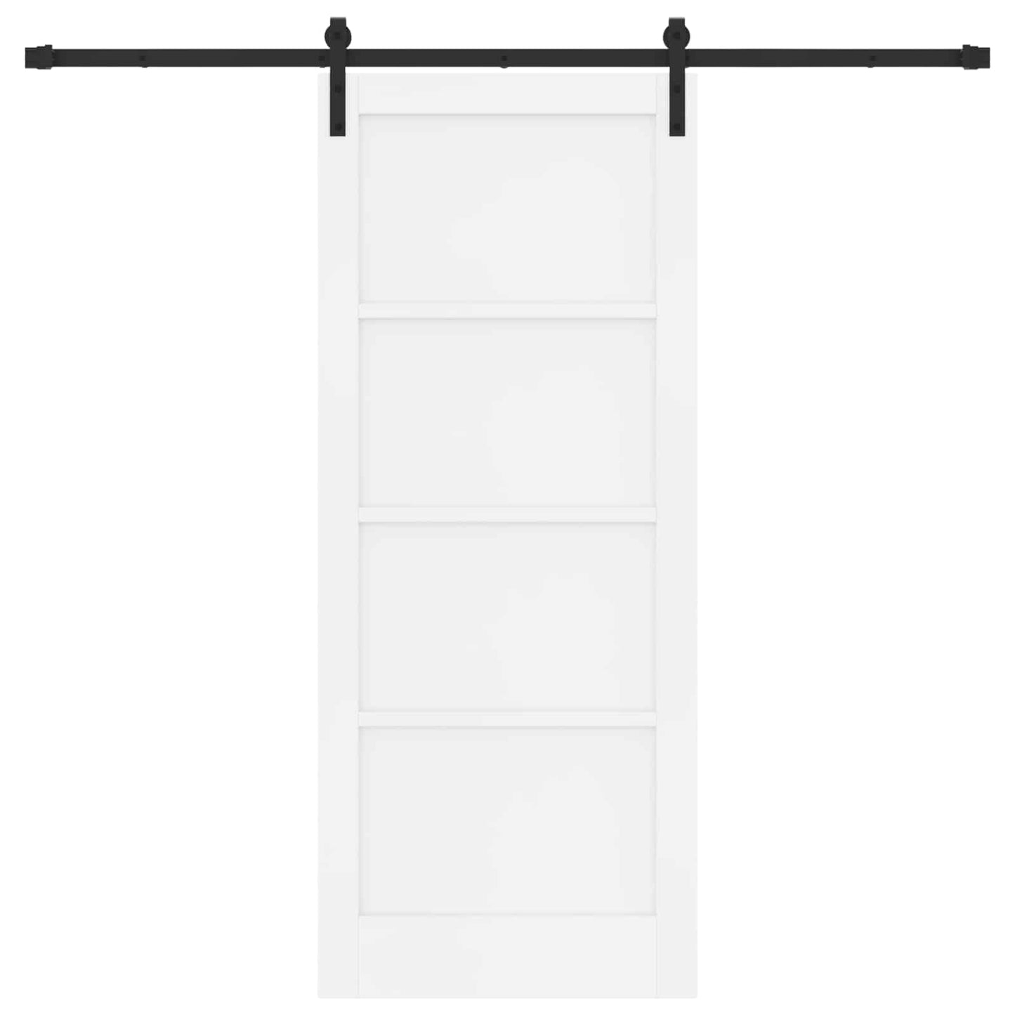 Csúszó ajtó Fehér 83 x 202 cm Tömör Fenyőfa