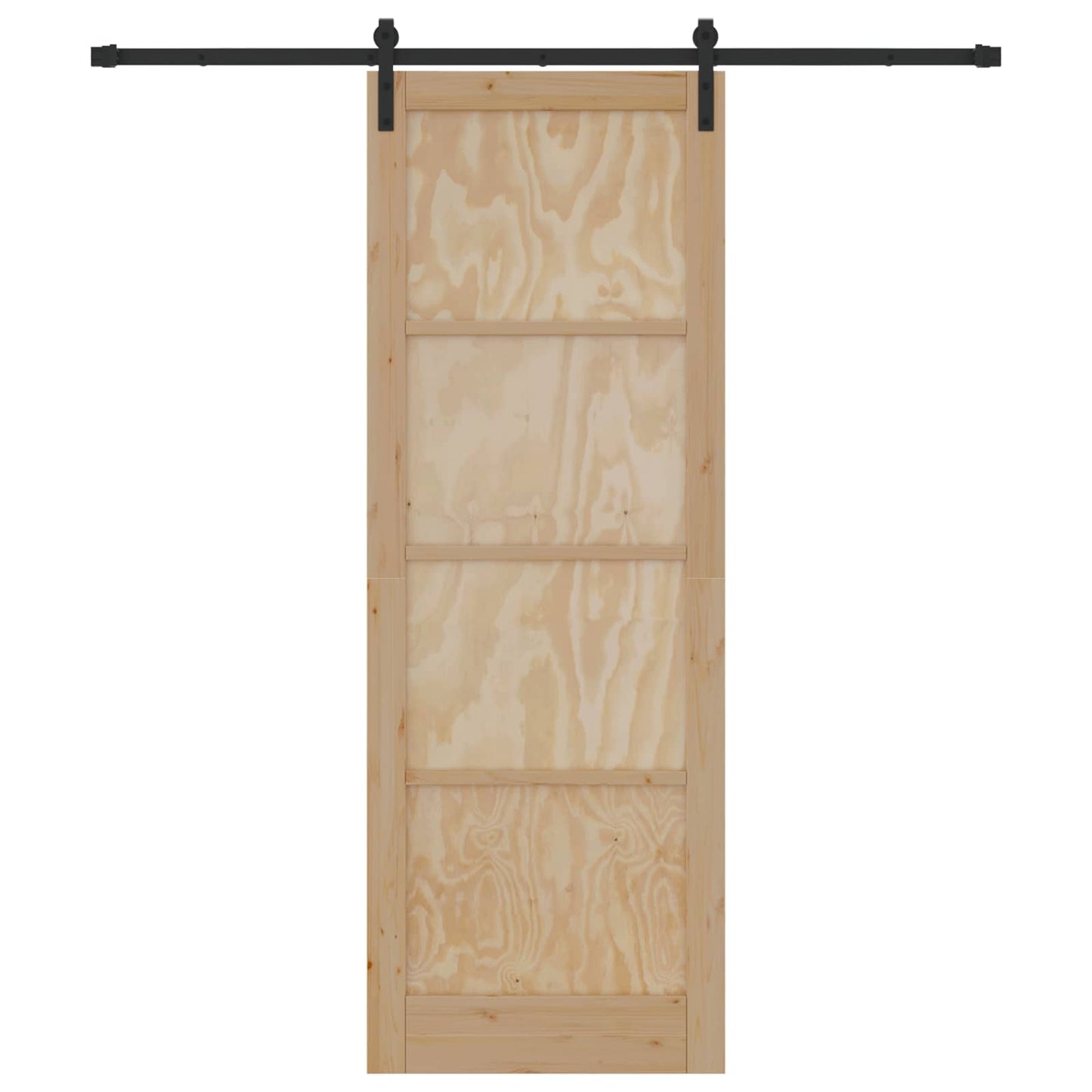 Csúszó ajtó Természetes 83 x 232 cm Tömör Fenyőfa