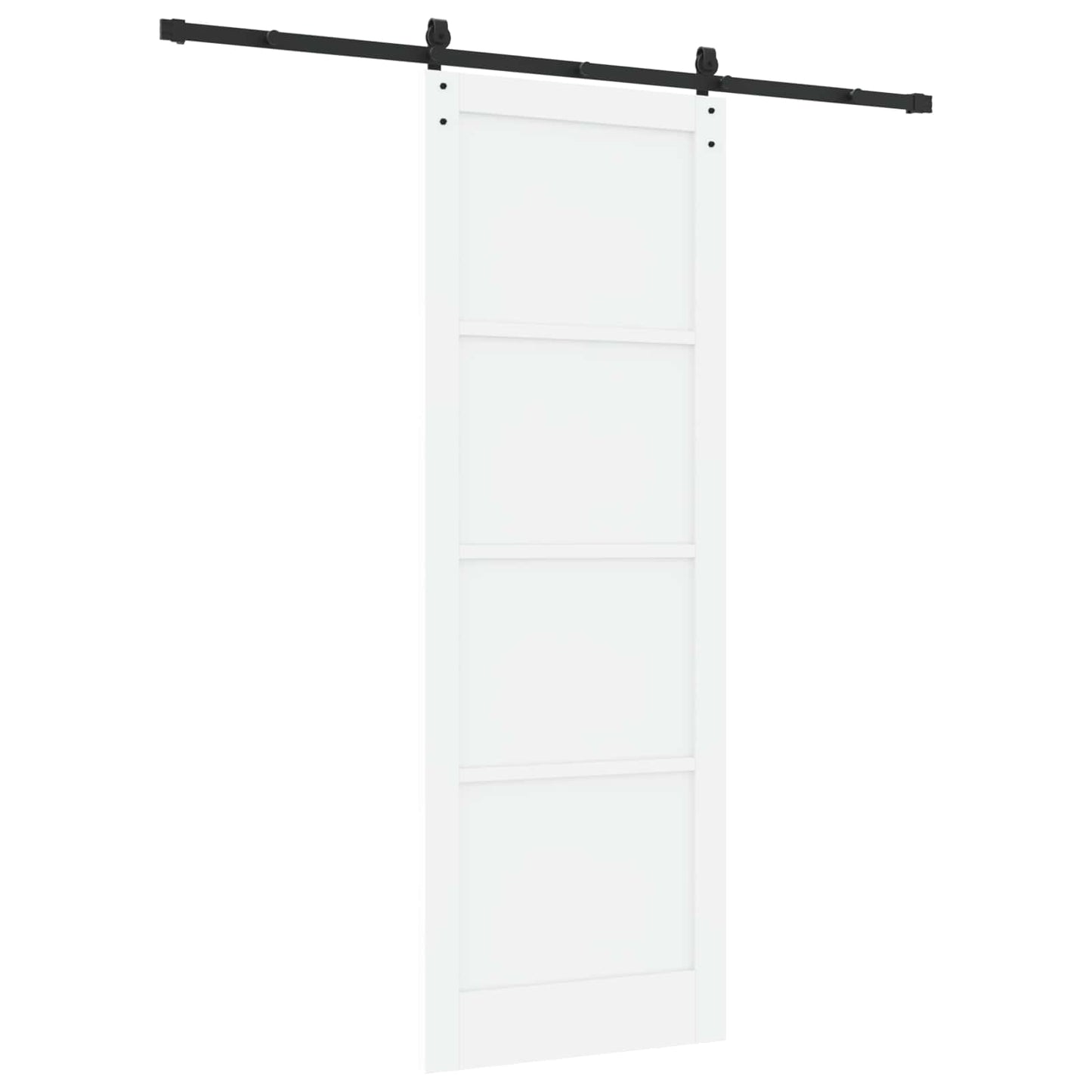 Csúszó ajtó Fehér 83 x 232 cm Tömör Fenyőfa