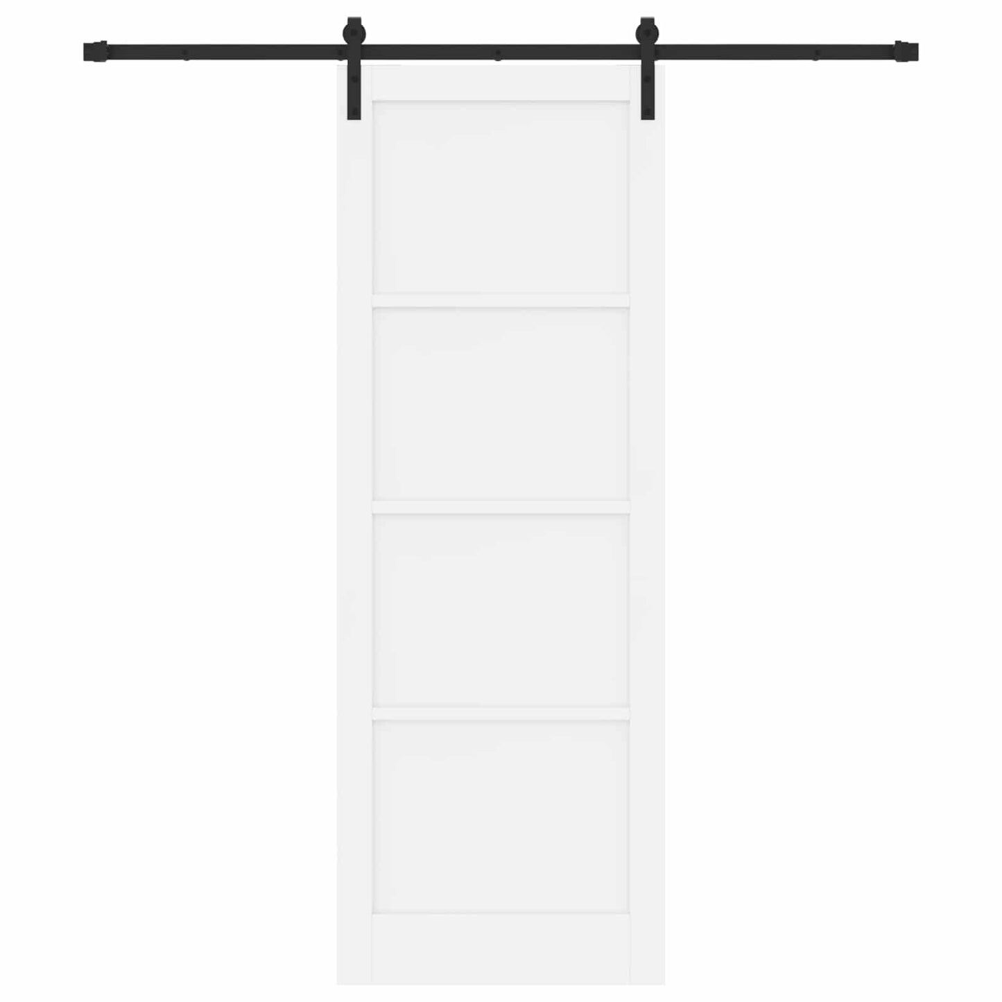 Csúszó ajtó Fehér 83 x 232 cm Tömör Fenyőfa