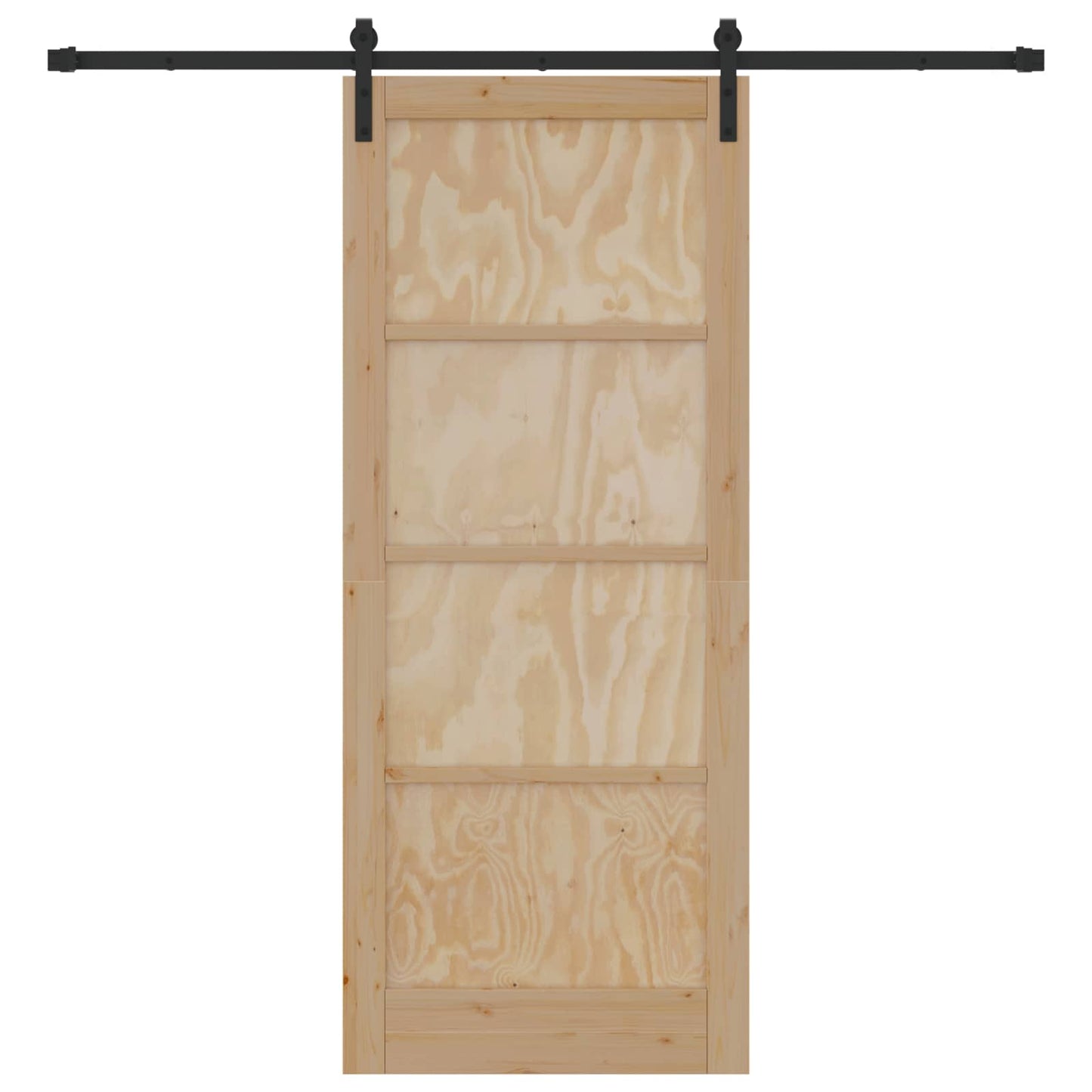 Csúszó ajtó Természetes 86 x 211 cm Tömör Fenyőfa