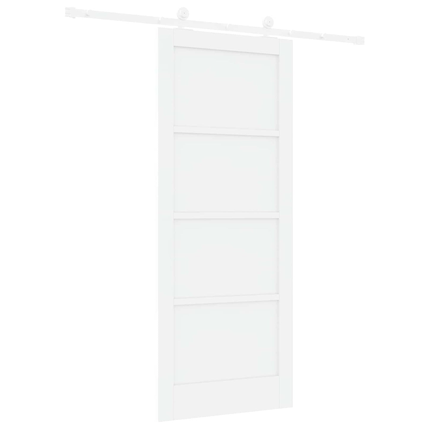 Csúszó ajtó Fehér 83 x 202 cm Tömör Fenyőfa