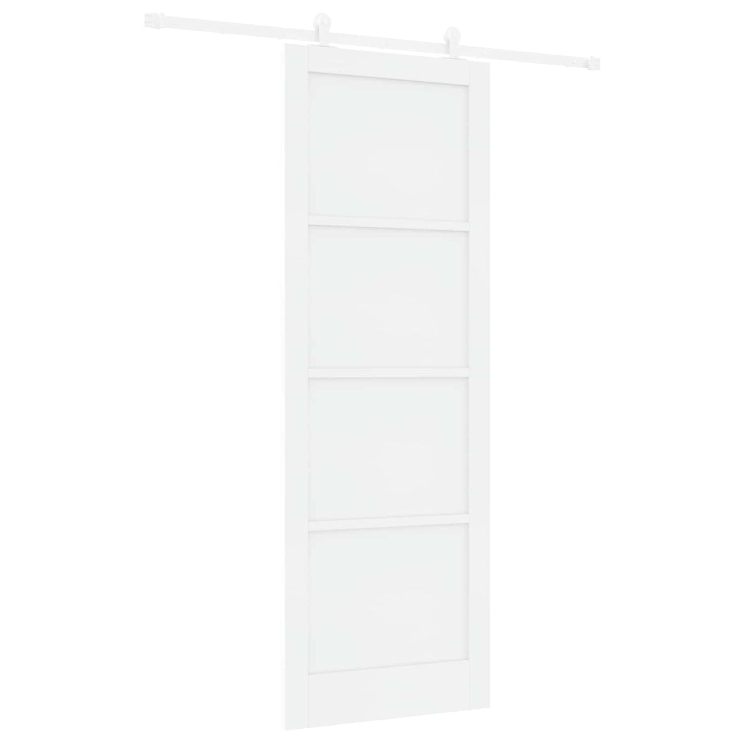 Csúszó ajtó Fehér 83 x 232 cm Tömör Fenyőfa