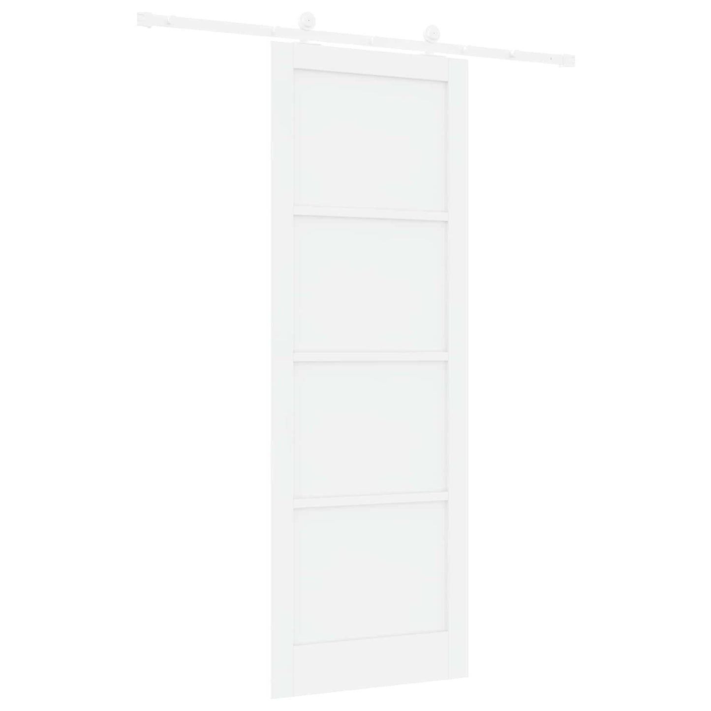 Csúszó ajtó Fehér 83 x 232 cm Tömör Fenyőfa